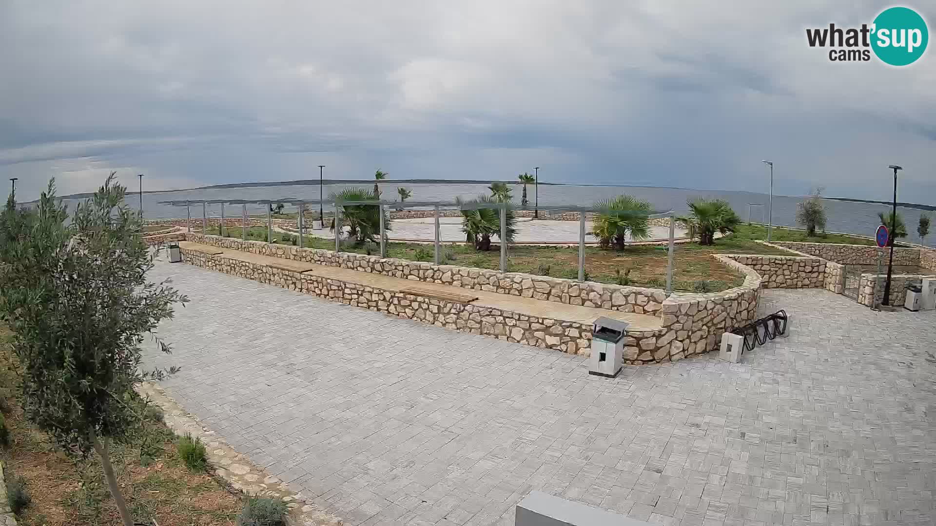 Web kamera Mandre – Ljetna pozornica Velika điga | Otok Pag