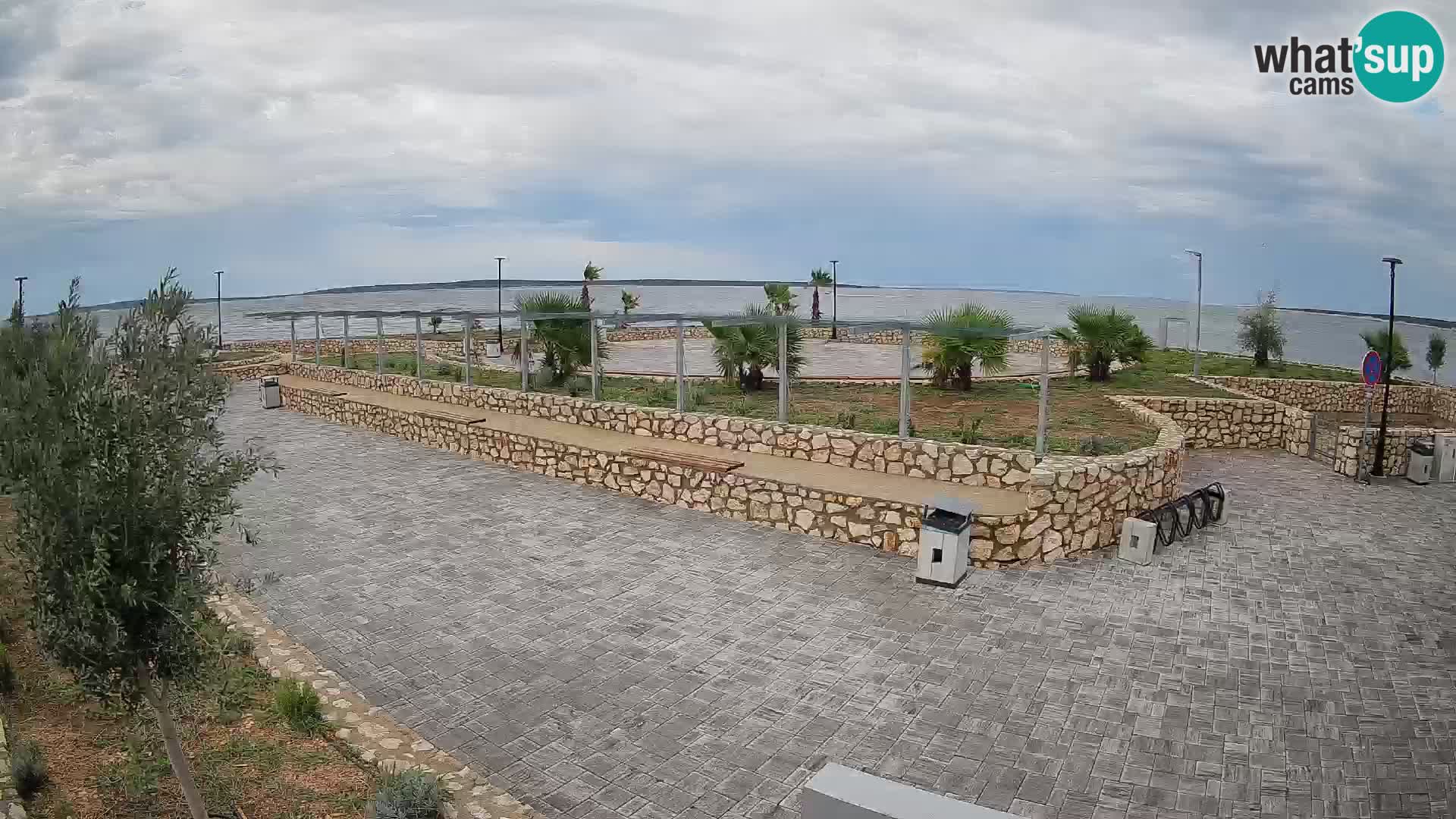 Web kamera Mandre – Ljetna pozornica Velika điga | Otok Pag