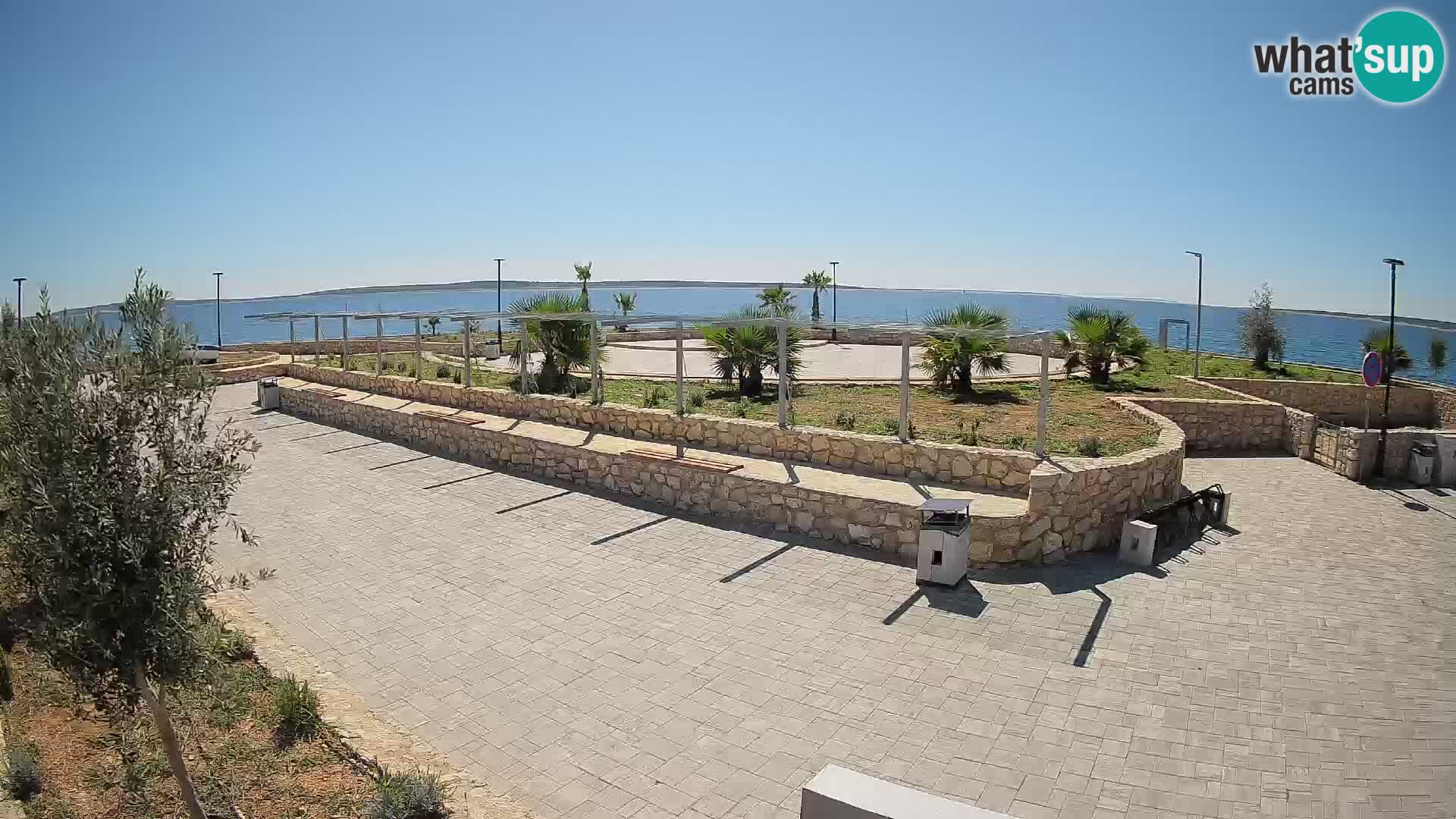Web kamera Mandre – Ljetna pozornica Velika điga | Otok Pag