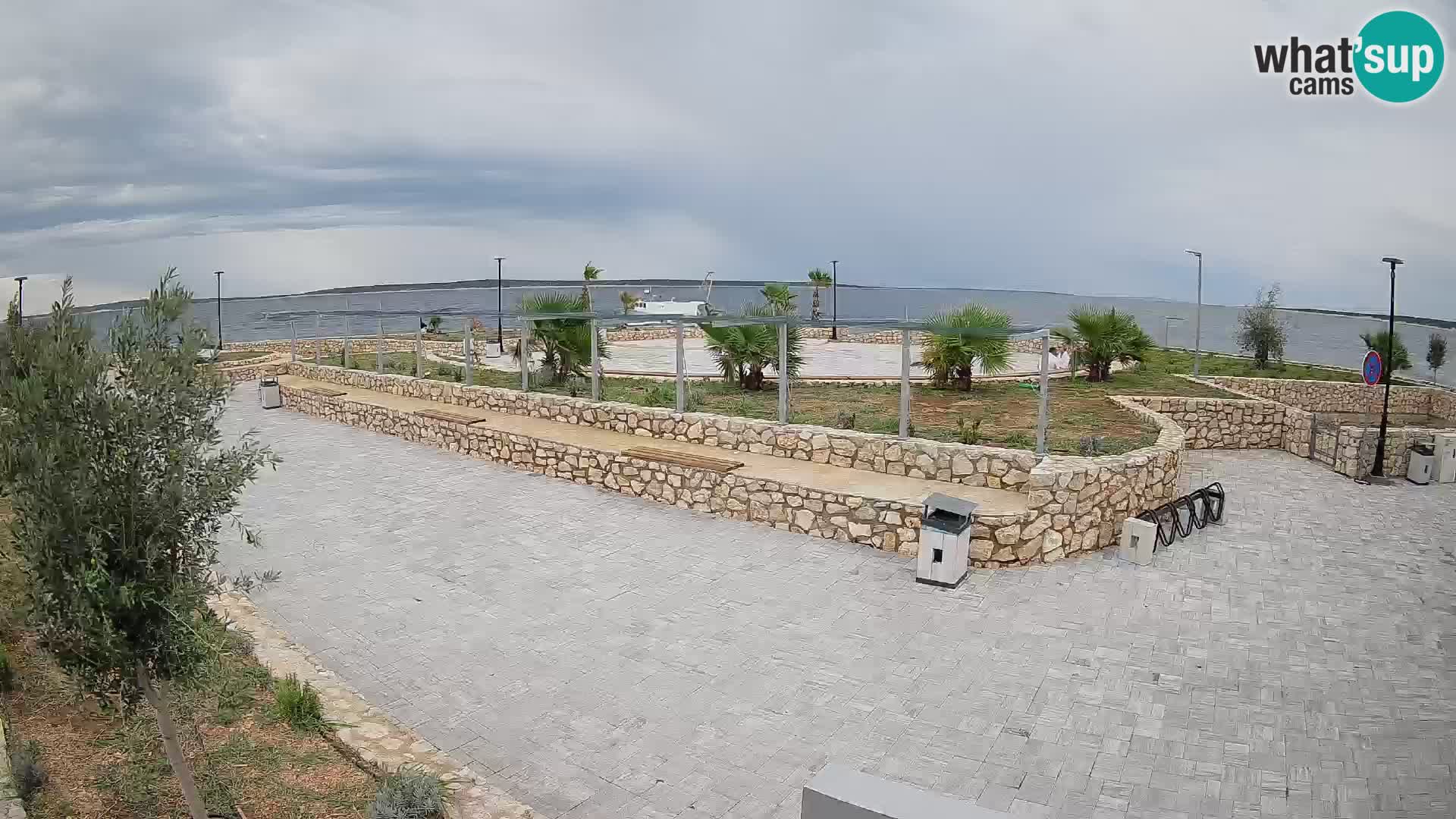 Spletna kamera Mandre – Poletni oder Velika điga | Otok Pag