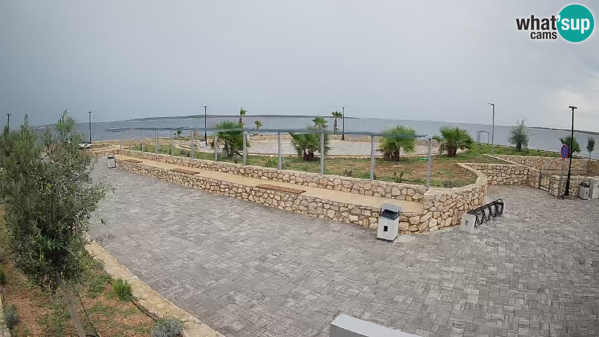 Web kamera Mandre – Ljetna pozornica Velika điga | Otok Pag
