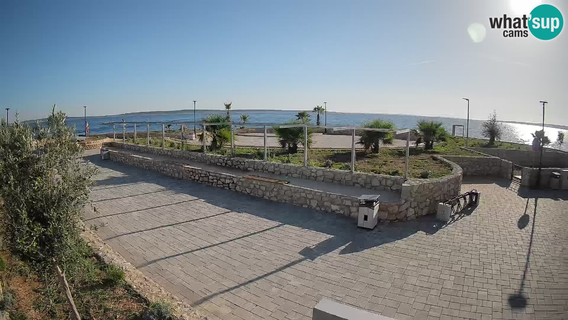 Web kamera Mandre – Ljetna pozornica Velika điga | Otok Pag