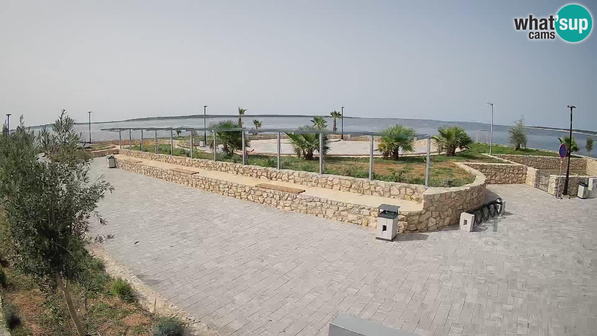 Spletna kamera Mandre – Poletni oder Velika điga | Otok Pag