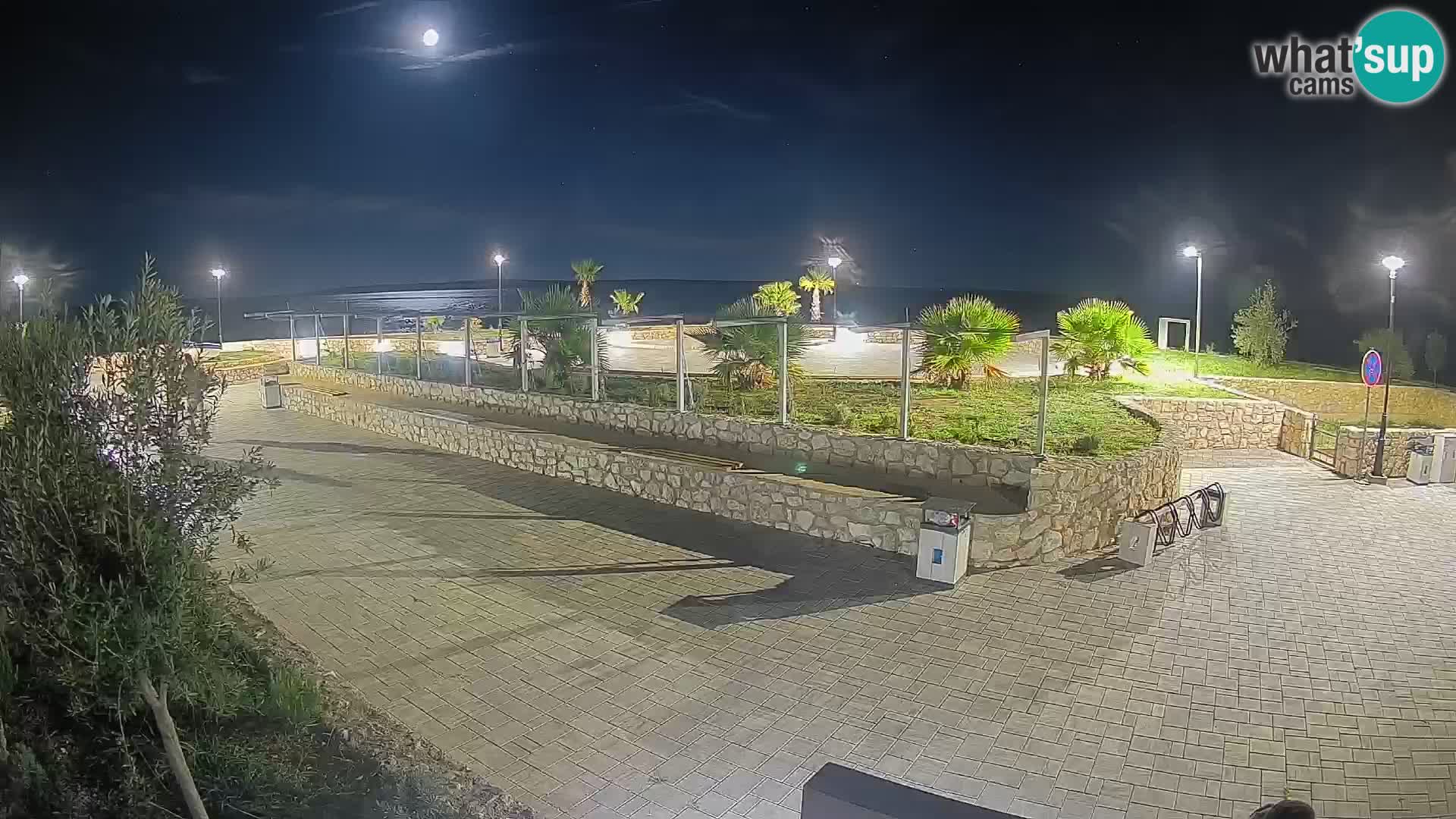 Spletna kamera Mandre – Poletni oder Velika điga | Otok Pag