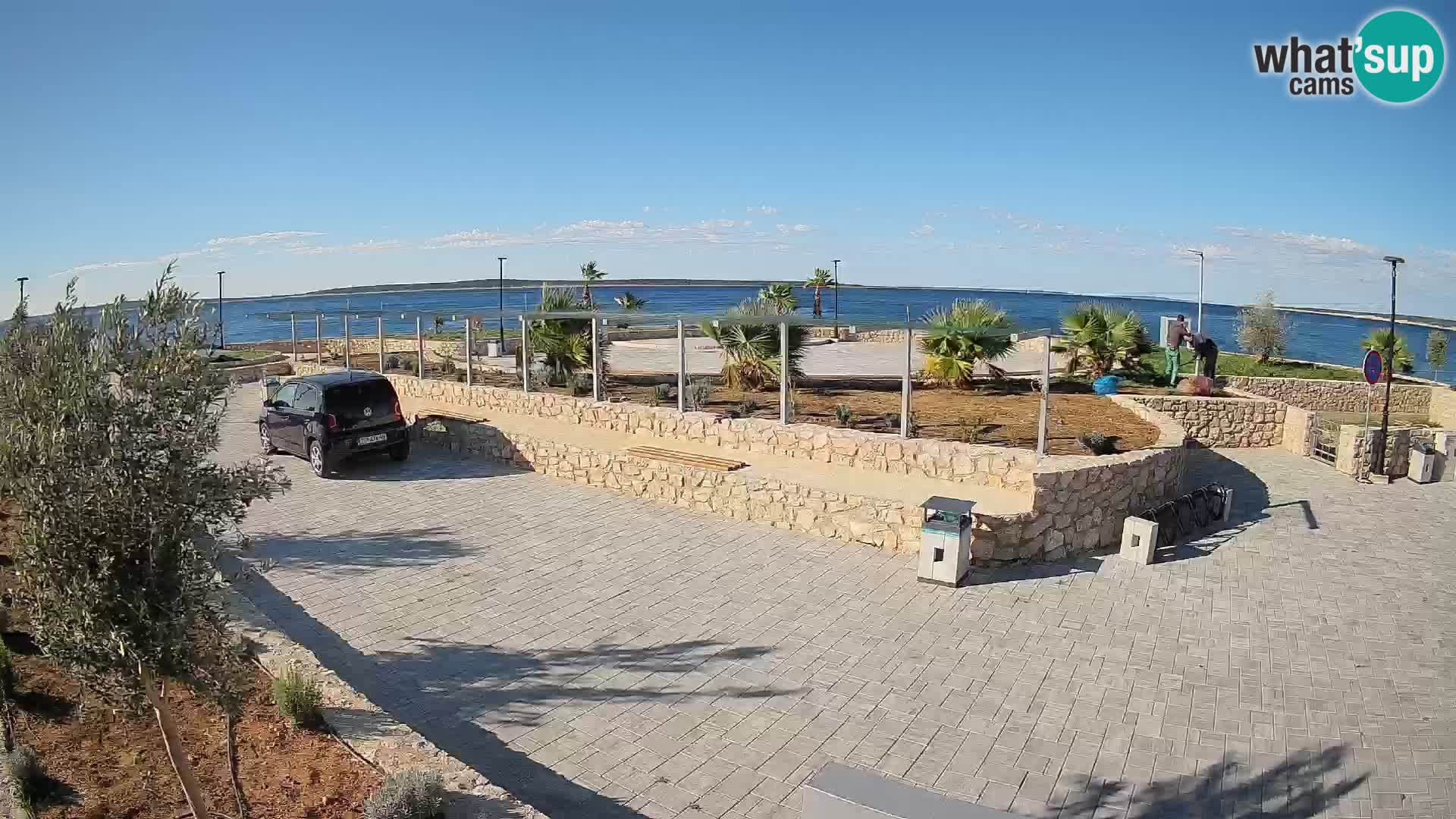 Web kamera Mandre – Ljetna pozornica Velika điga | Otok Pag