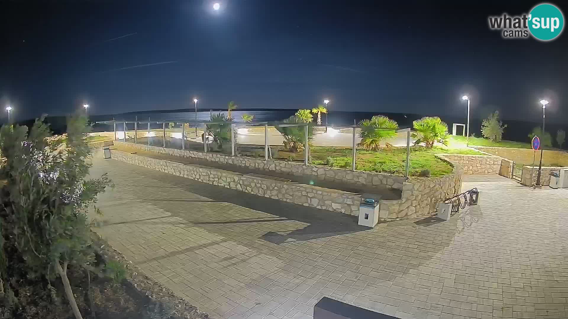 Web kamera Mandre – Ljetna pozornica Velika điga | Otok Pag