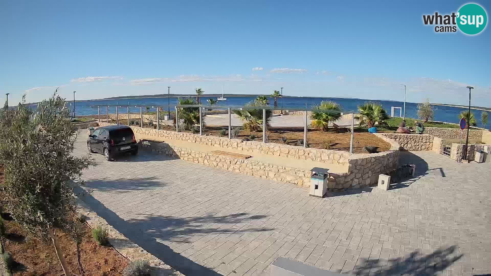 Spletna kamera Mandre – Poletni oder Velika điga | Otok Pag