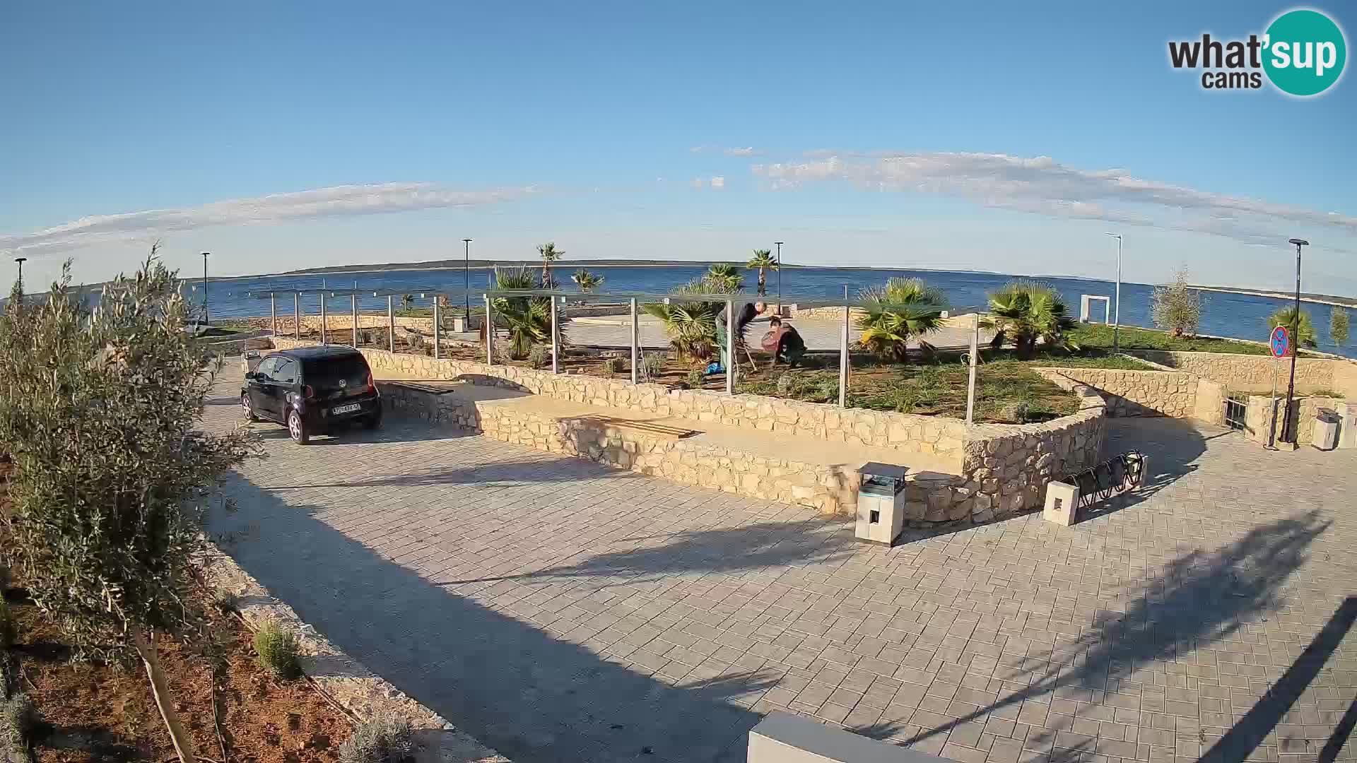 Spletna kamera Mandre – Poletni oder Velika điga | Otok Pag