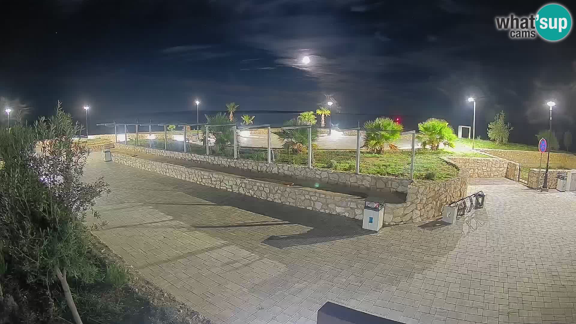 Spletna kamera Mandre – Poletni oder Velika điga | Otok Pag
