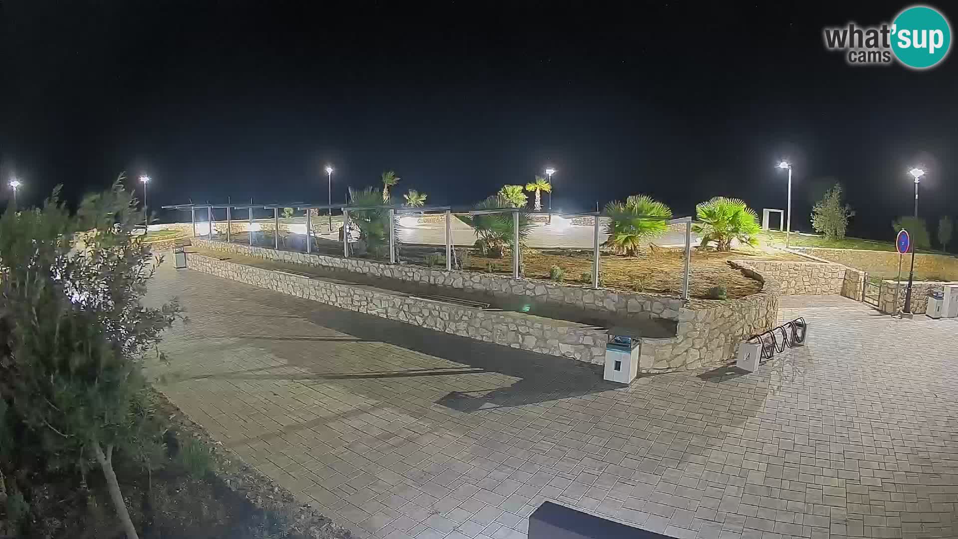 Spletna kamera Mandre – Poletni oder Velika điga | Otok Pag