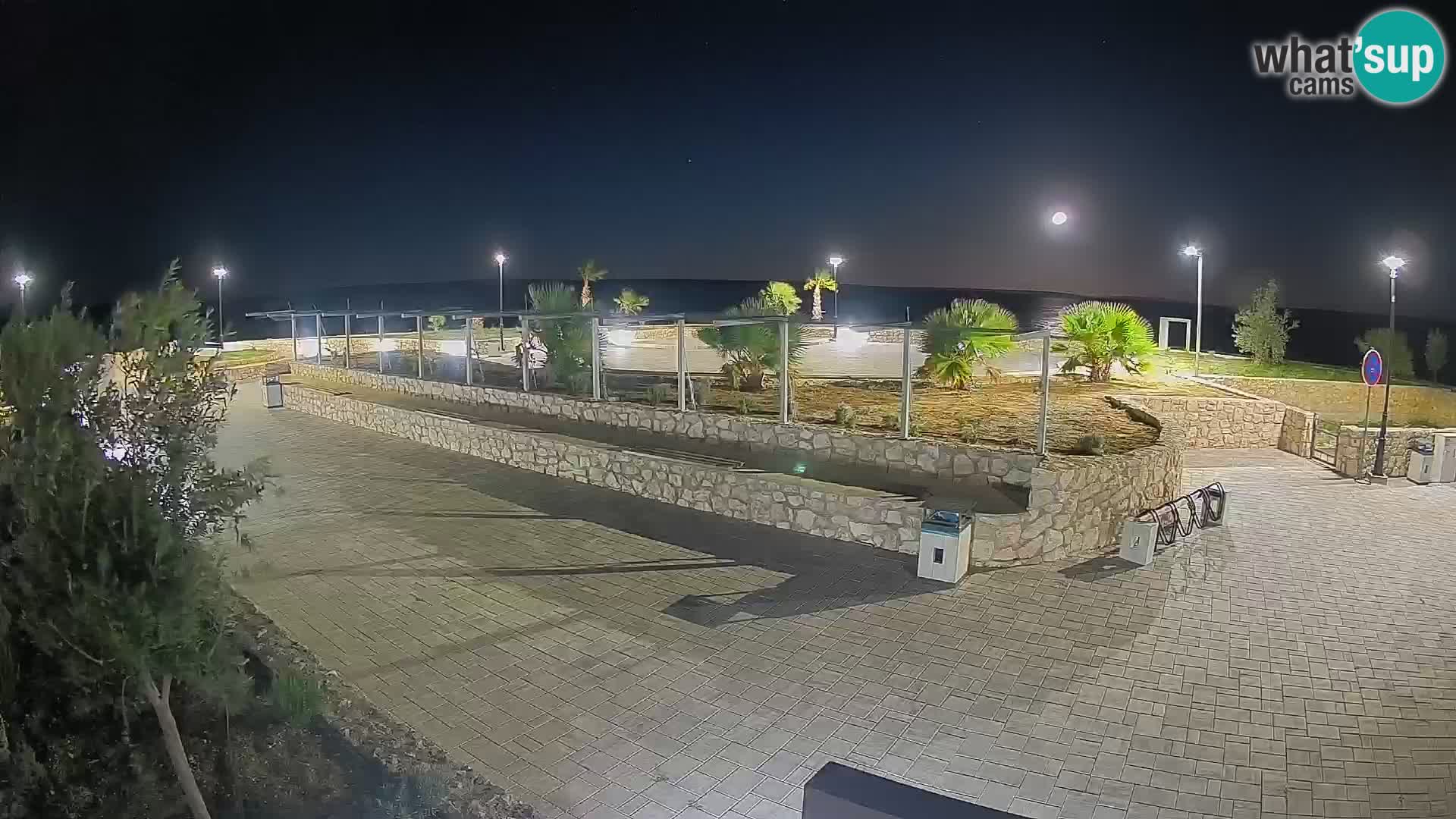 Spletna kamera Mandre – Poletni oder Velika điga | Otok Pag
