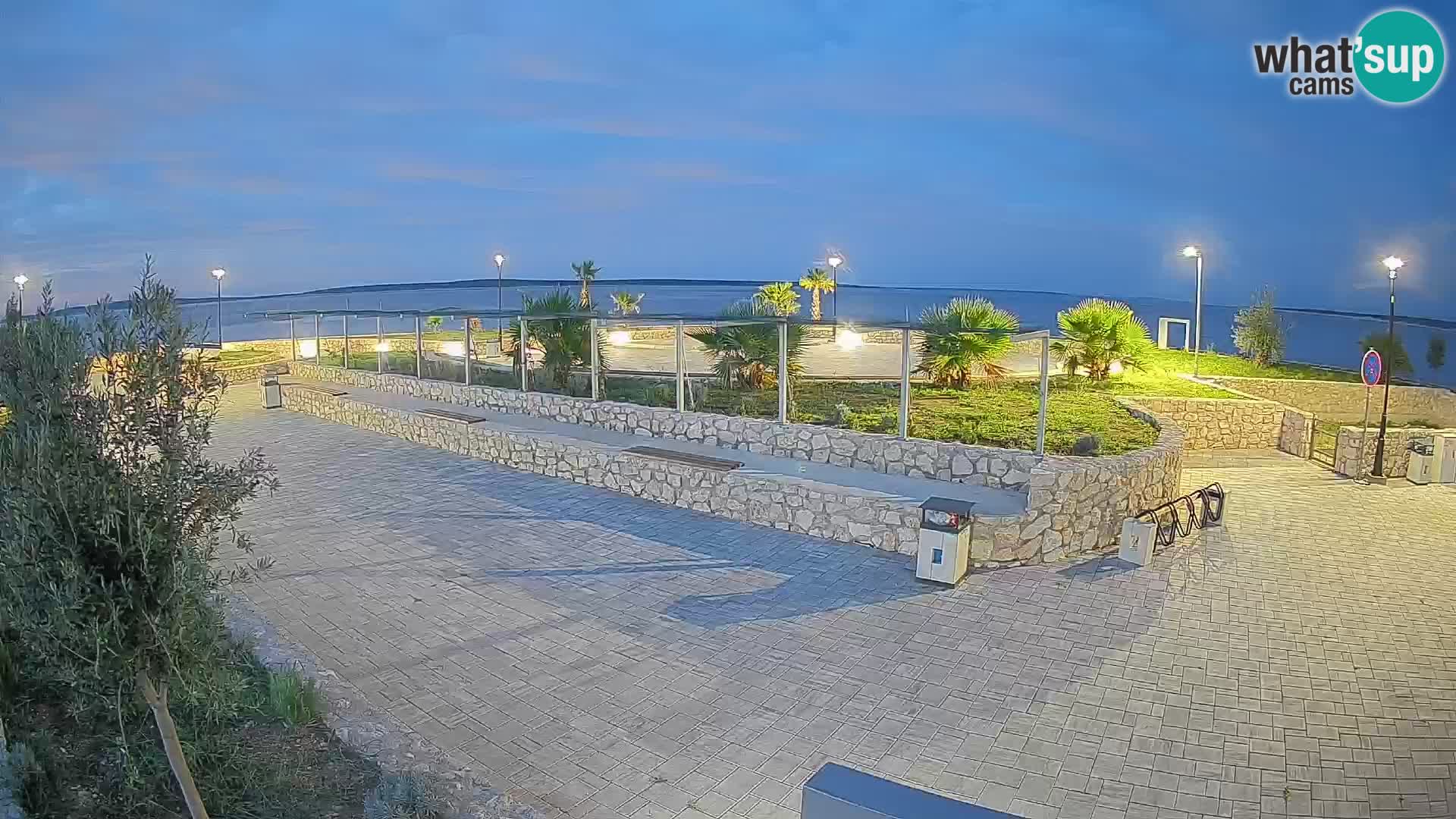 Spletna kamera Mandre – Poletni oder Velika điga | Otok Pag