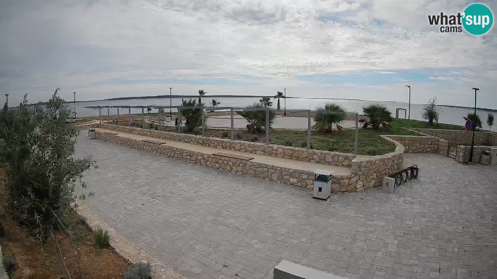 Web kamera Mandre – Ljetna pozornica Velika điga | Otok Pag