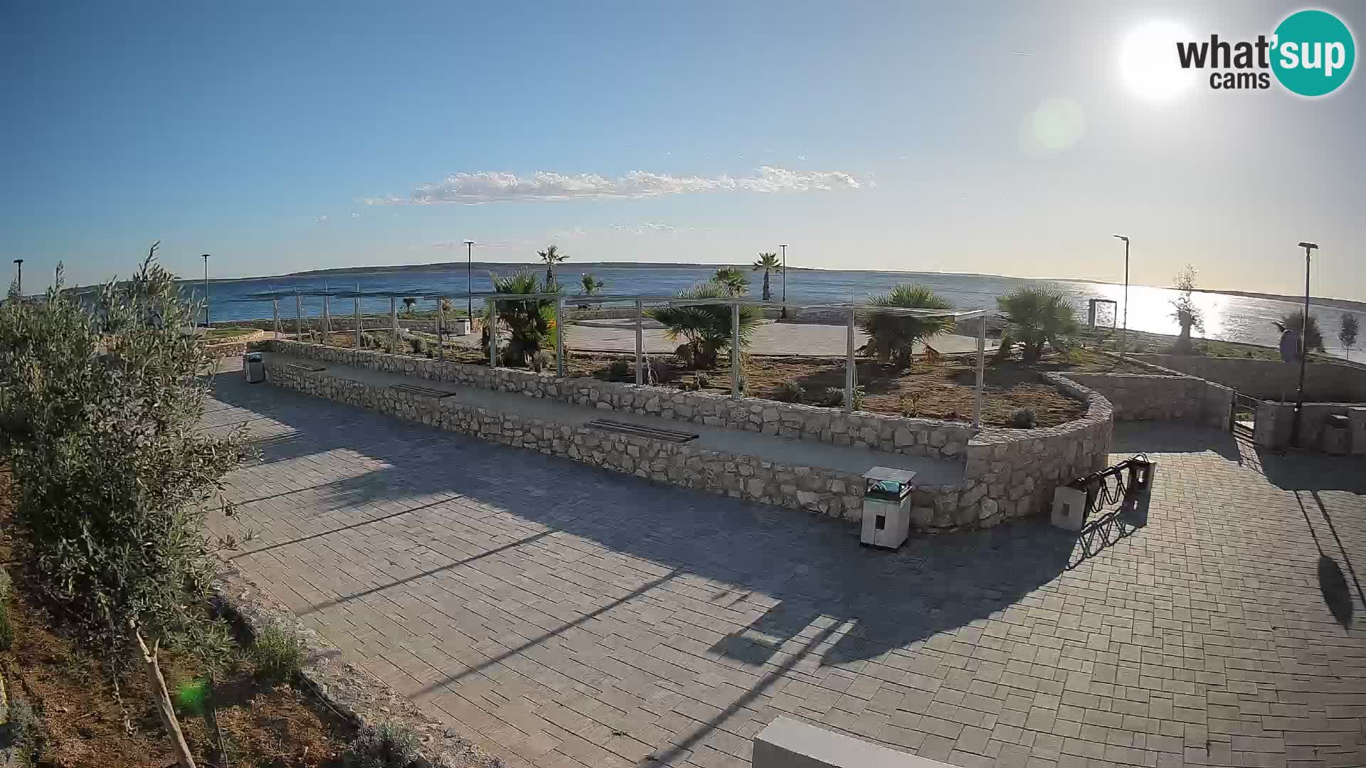 Web kamera Mandre – Ljetna pozornica Velika điga | Otok Pag