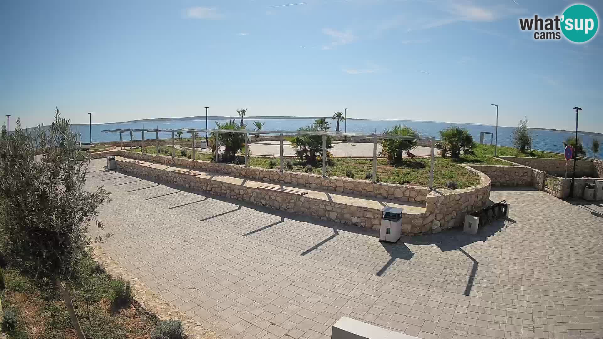 Web kamera Mandre – Ljetna pozornica Velika điga | Otok Pag
