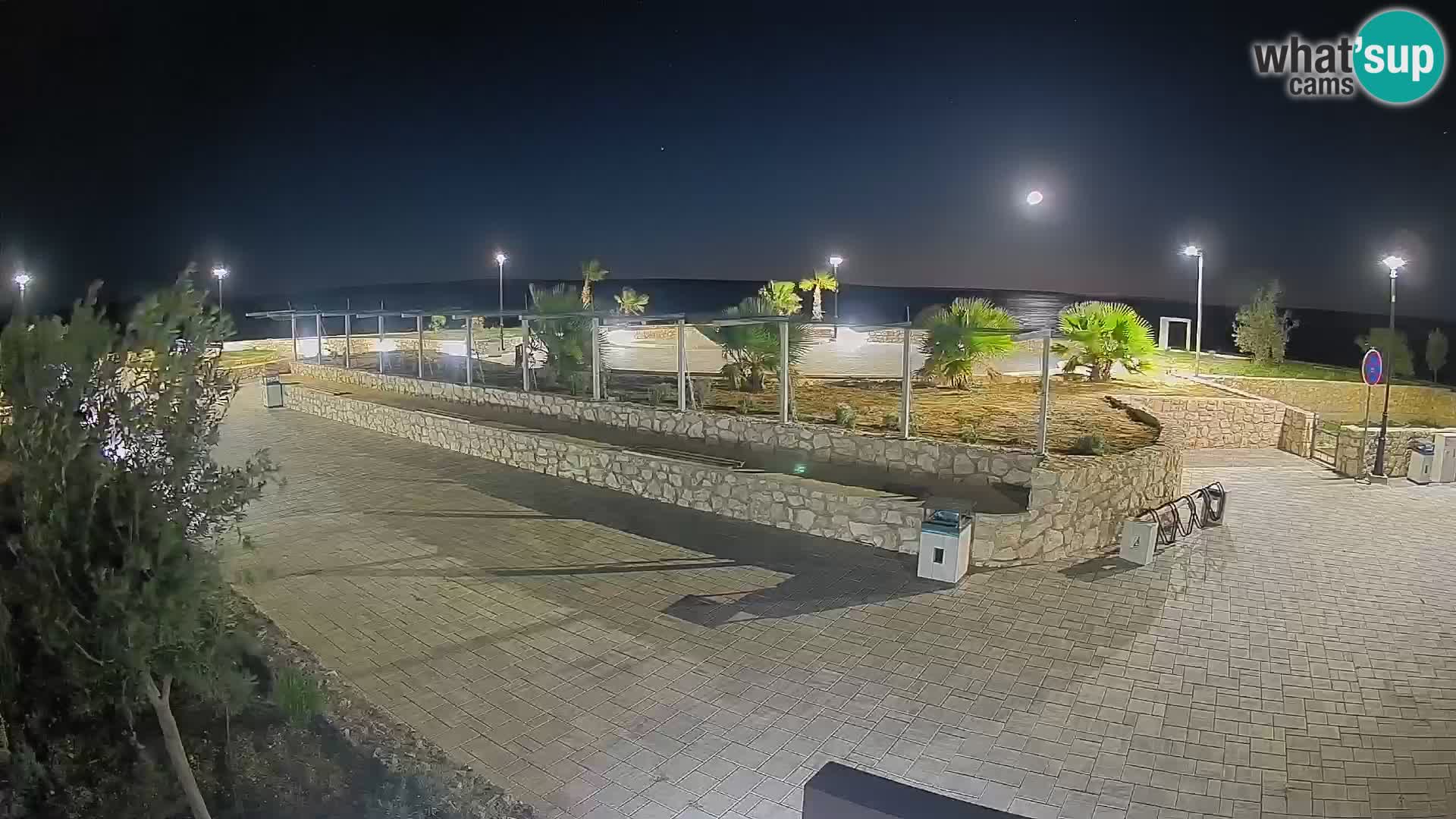 Spletna kamera Mandre – Poletni oder Velika điga | Otok Pag