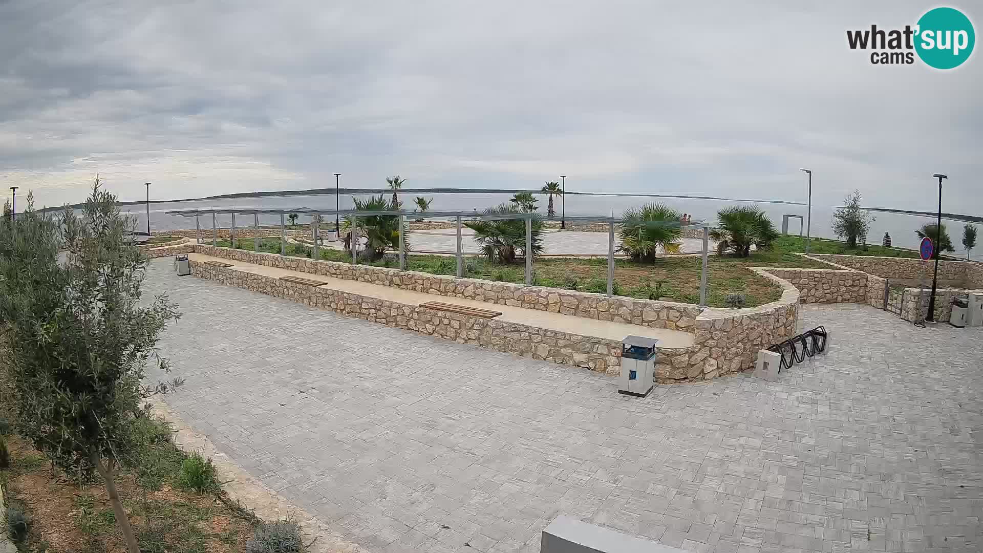 Web kamera Mandre – Ljetna pozornica Velika điga | Otok Pag