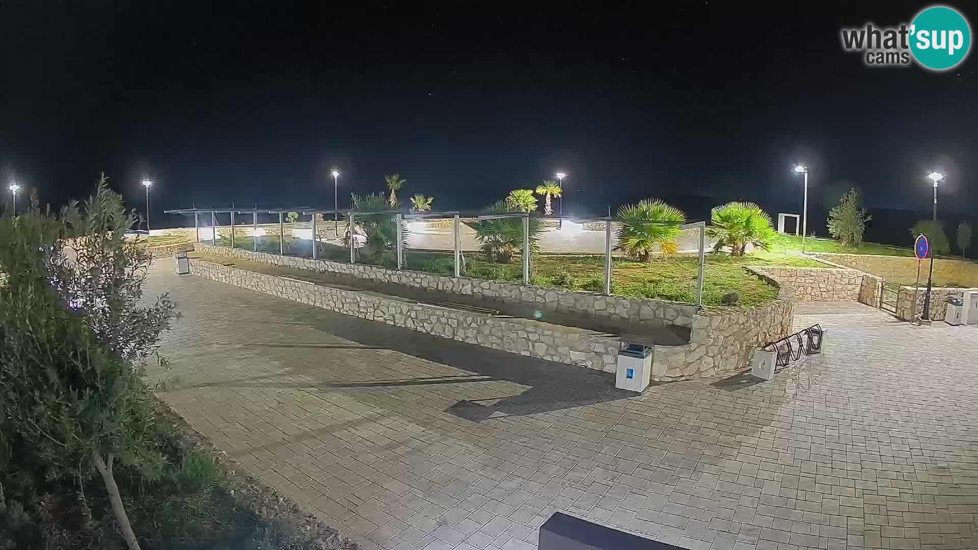 Spletna kamera Mandre – Poletni oder Velika điga | Otok Pag
