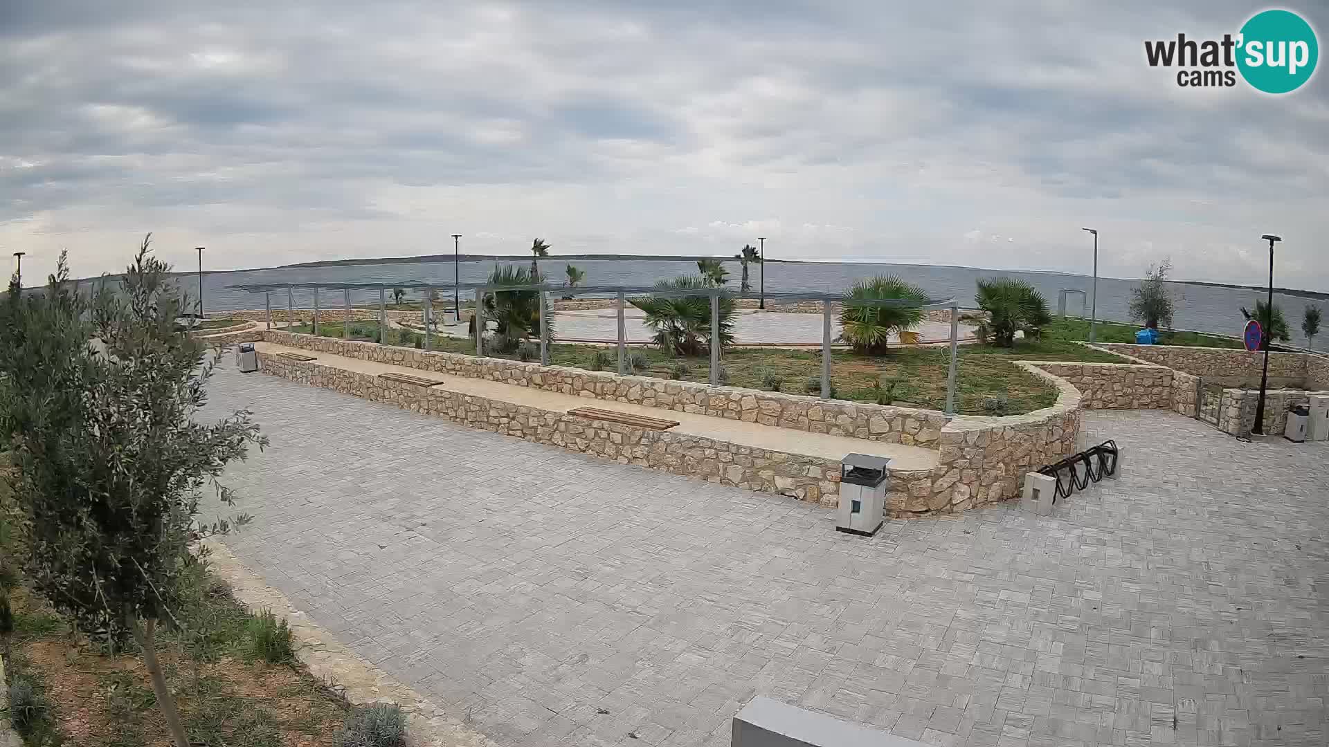 Spletna kamera Mandre – Poletni oder Velika điga | Otok Pag