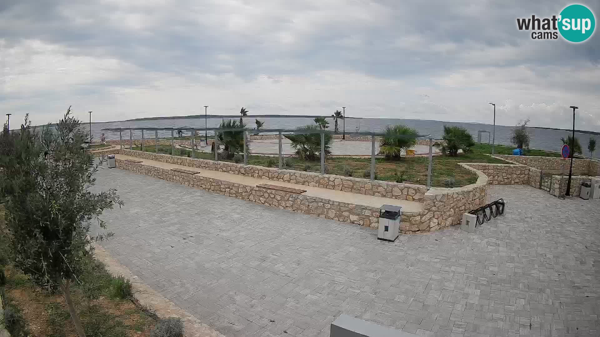 Web kamera Mandre – Ljetna pozornica Velika điga | Otok Pag