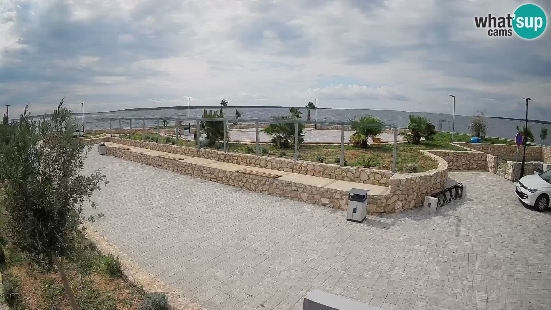 Web kamera Mandre – Ljetna pozornica Velika điga | Otok Pag