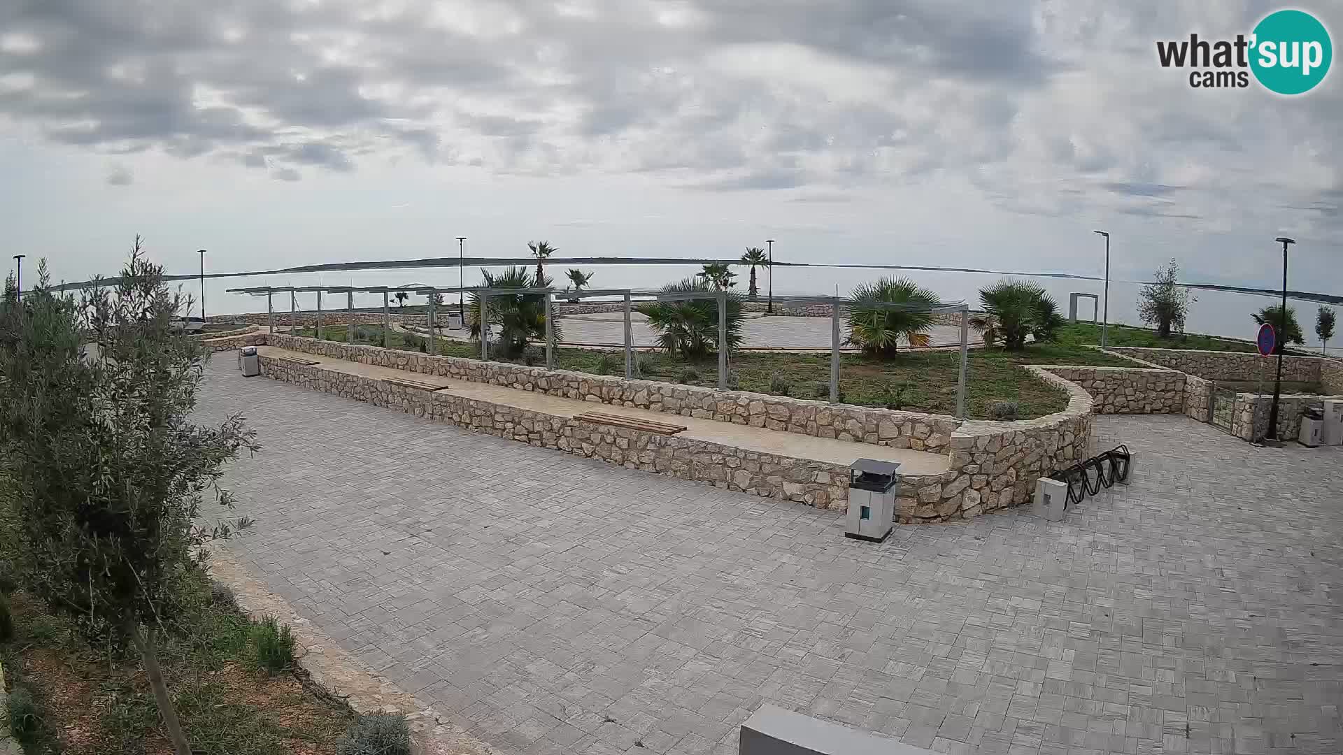 Spletna kamera Mandre – Poletni oder Velika điga | Otok Pag