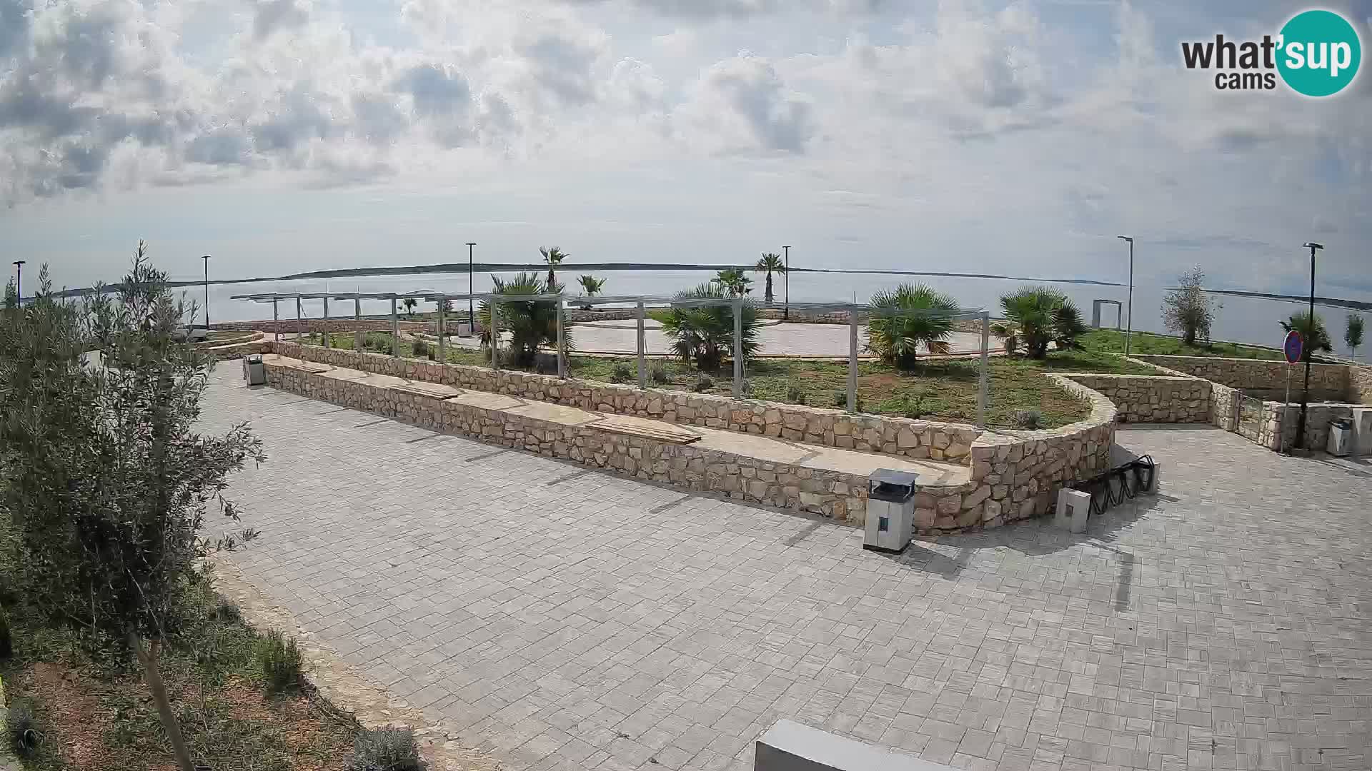 Spletna kamera Mandre – Poletni oder Velika điga | Otok Pag
