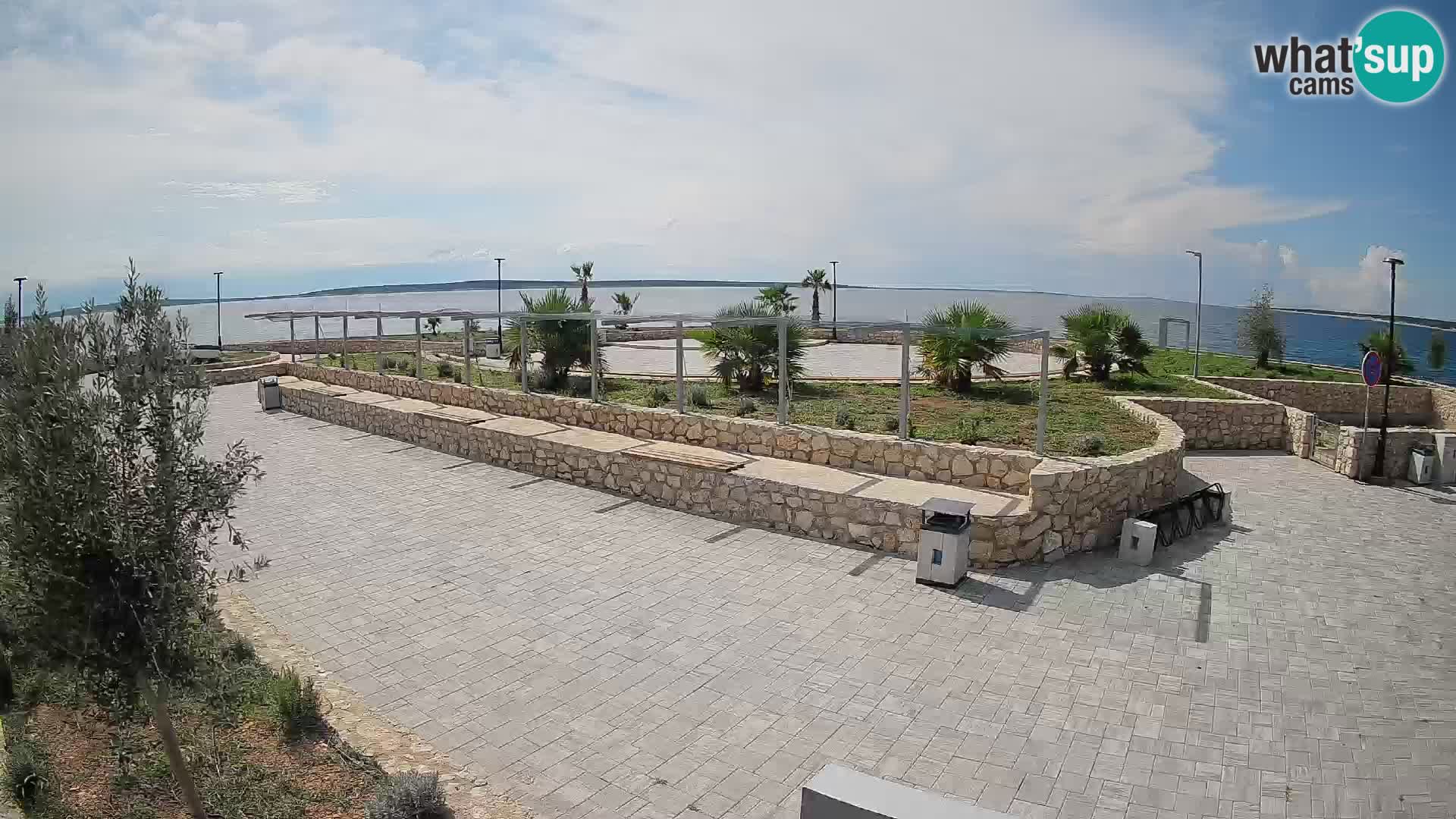 Web kamera Mandre – Ljetna pozornica Velika điga | Otok Pag