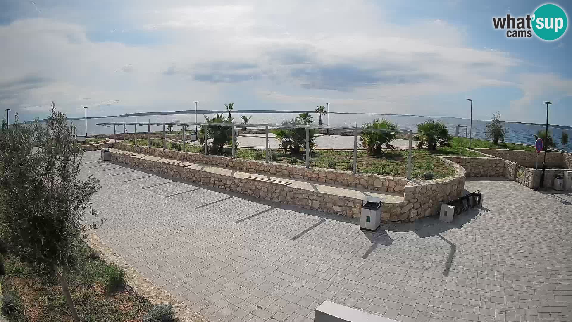 Spletna kamera Mandre – Poletni oder Velika điga | Otok Pag