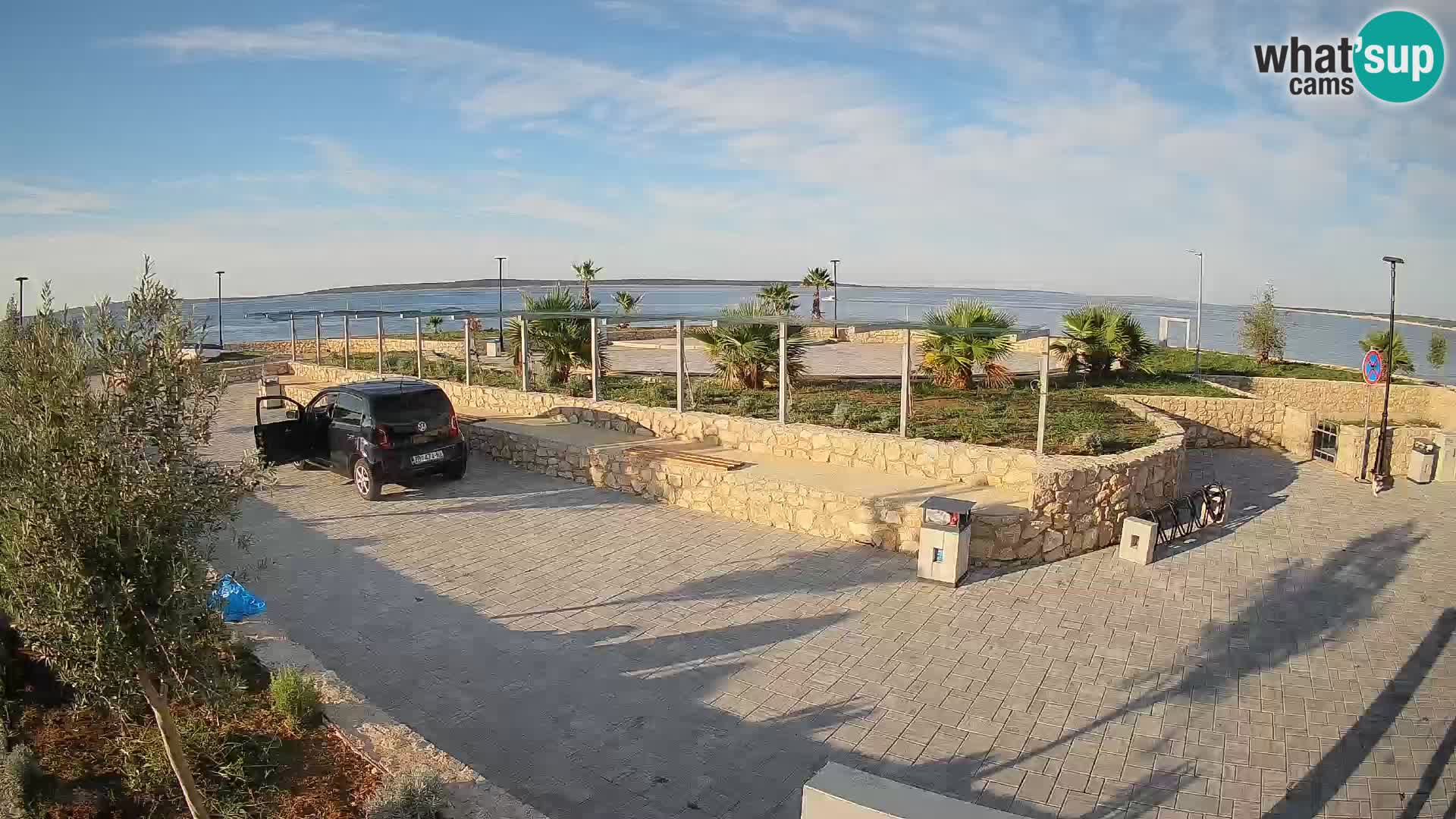 Spletna kamera Mandre – Poletni oder Velika điga | Otok Pag
