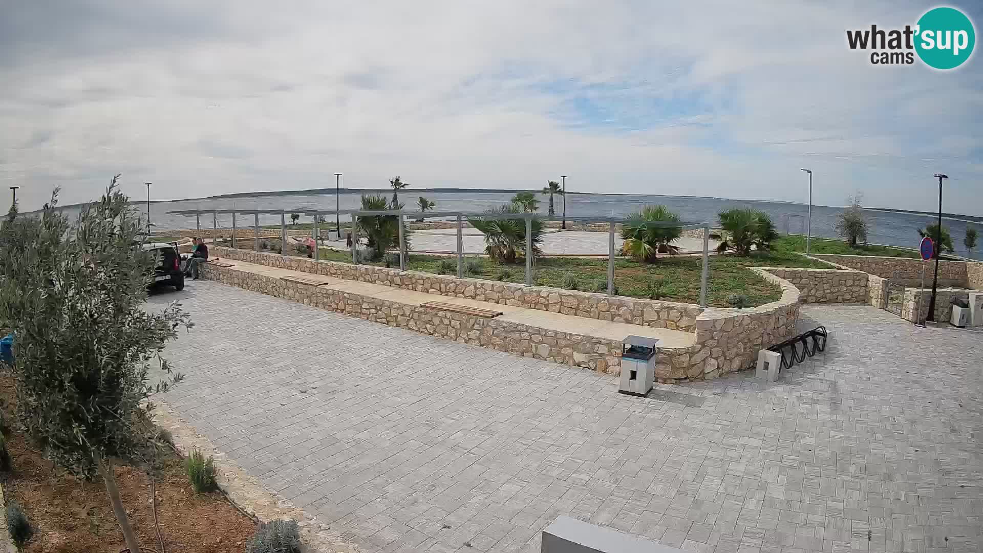 Web kamera Mandre – Ljetna pozornica Velika điga | Otok Pag