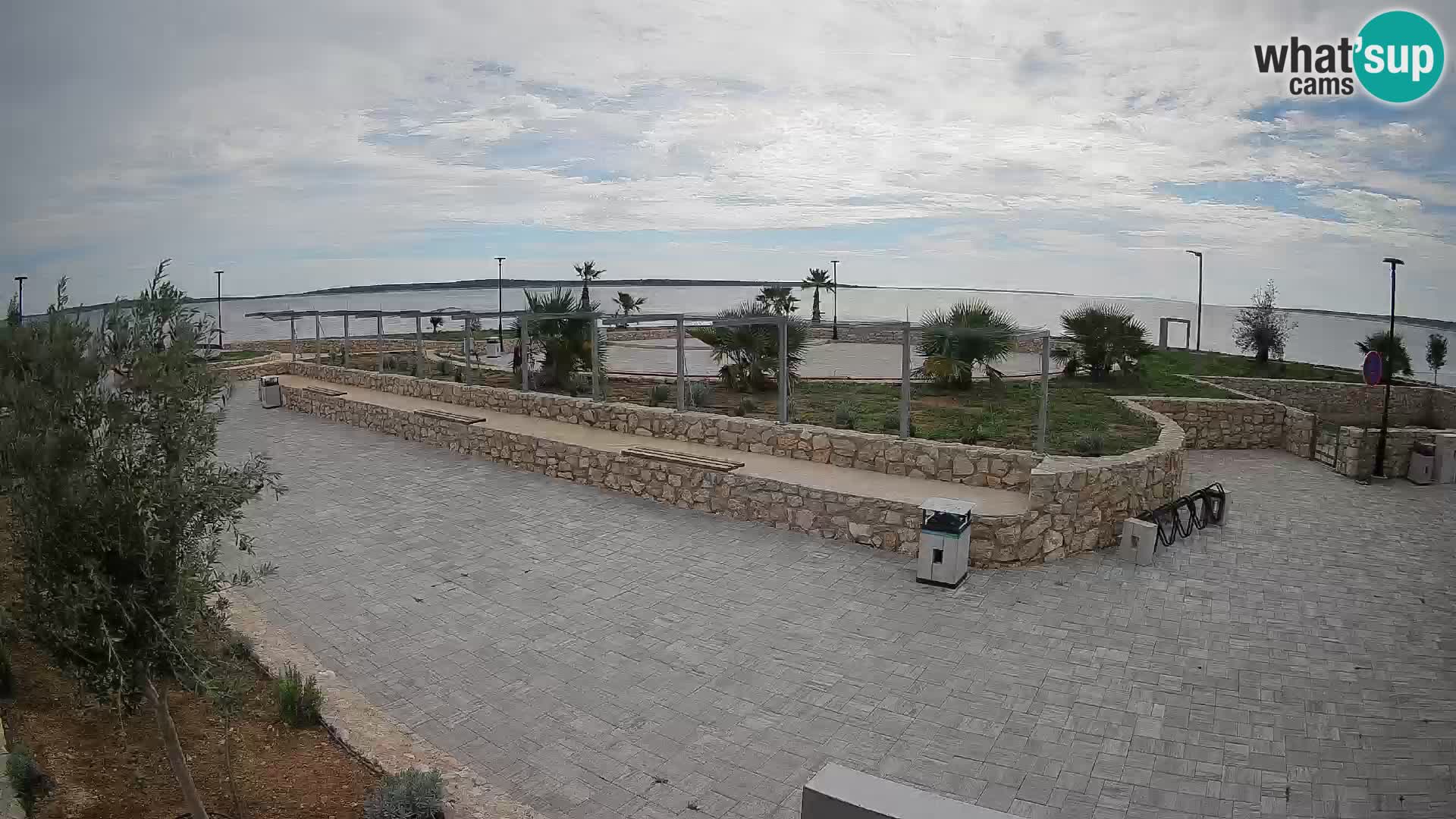 Spletna kamera Mandre – Poletni oder Velika điga | Otok Pag