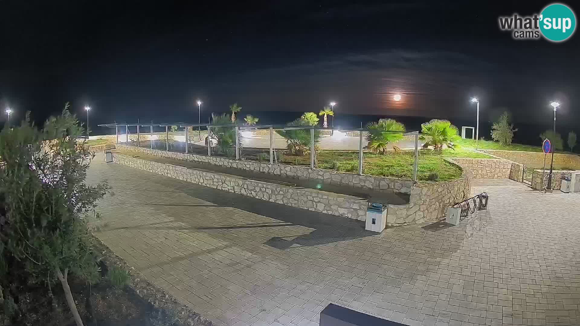 Spletna kamera Mandre – Poletni oder Velika điga | Otok Pag