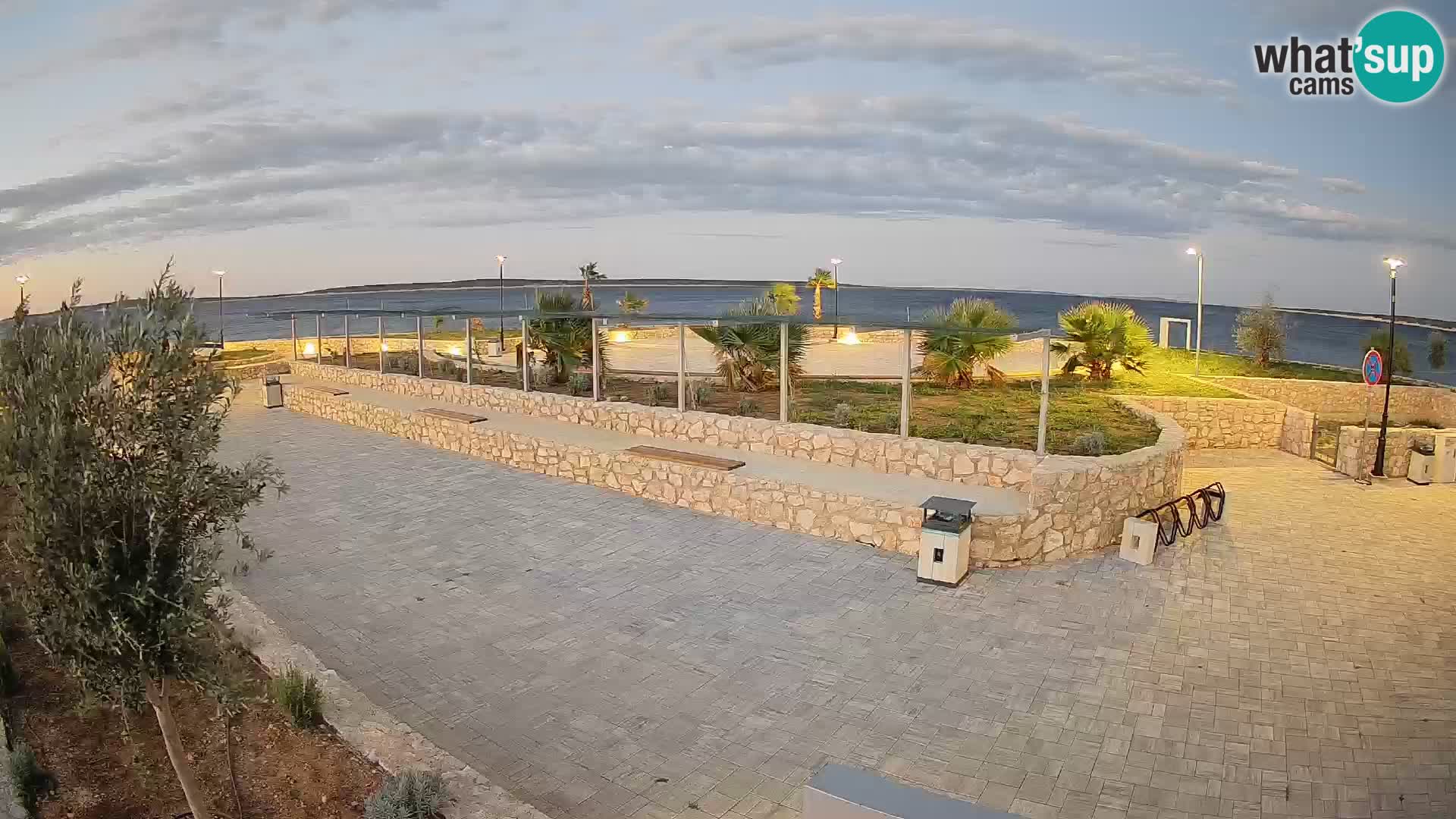 Spletna kamera Mandre – Poletni oder Velika điga | Otok Pag