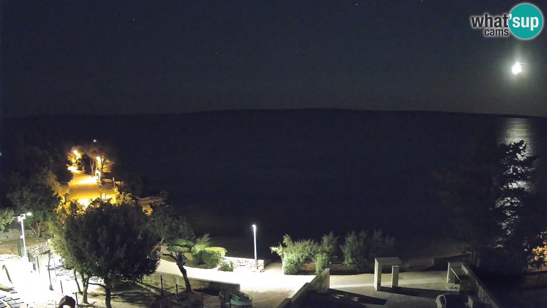 Webcam Plaža Male Mandre – Live View from Pag Island