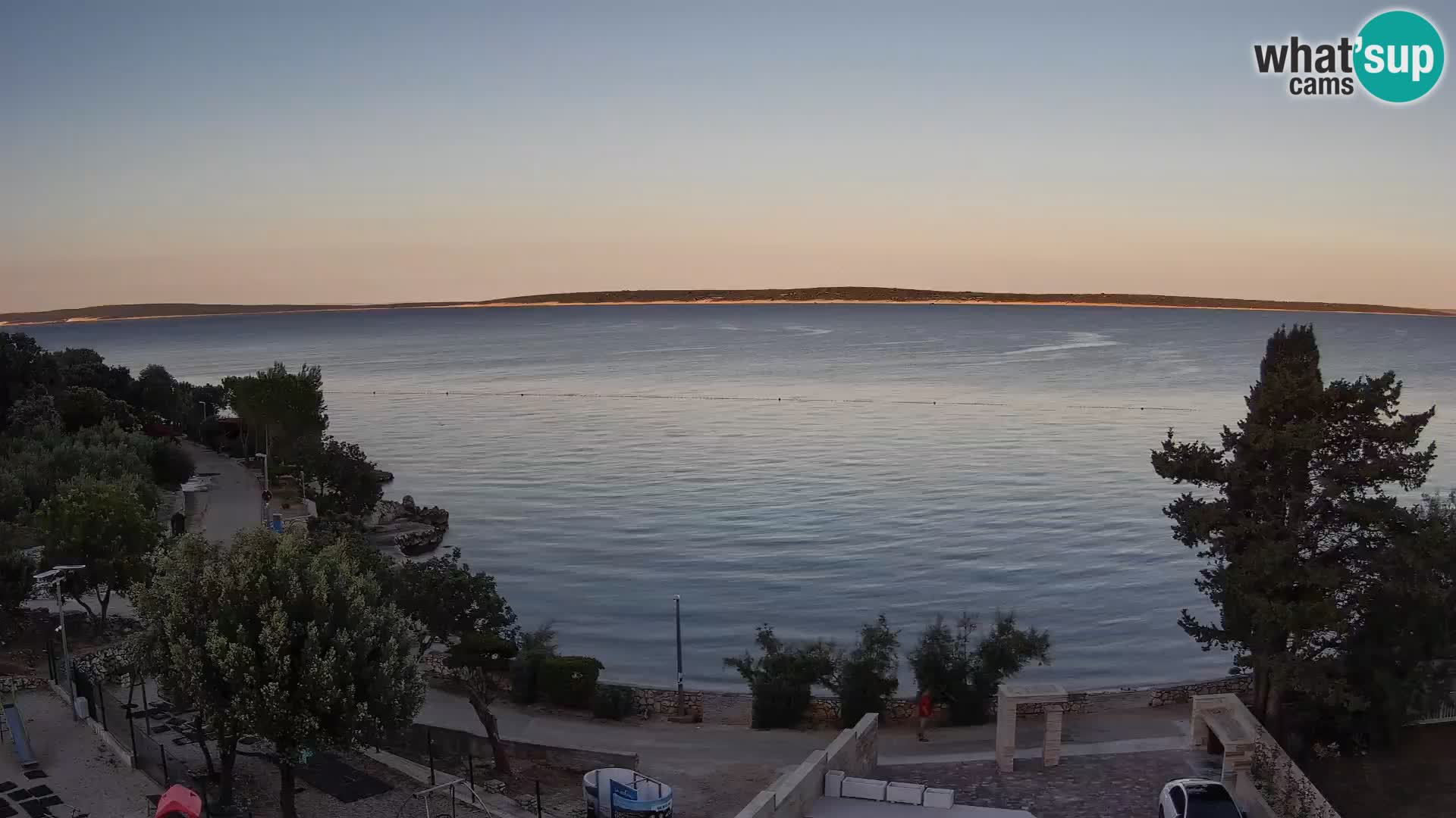 Webcam Strand Male Mandre – Liveblick von der Insel Pag