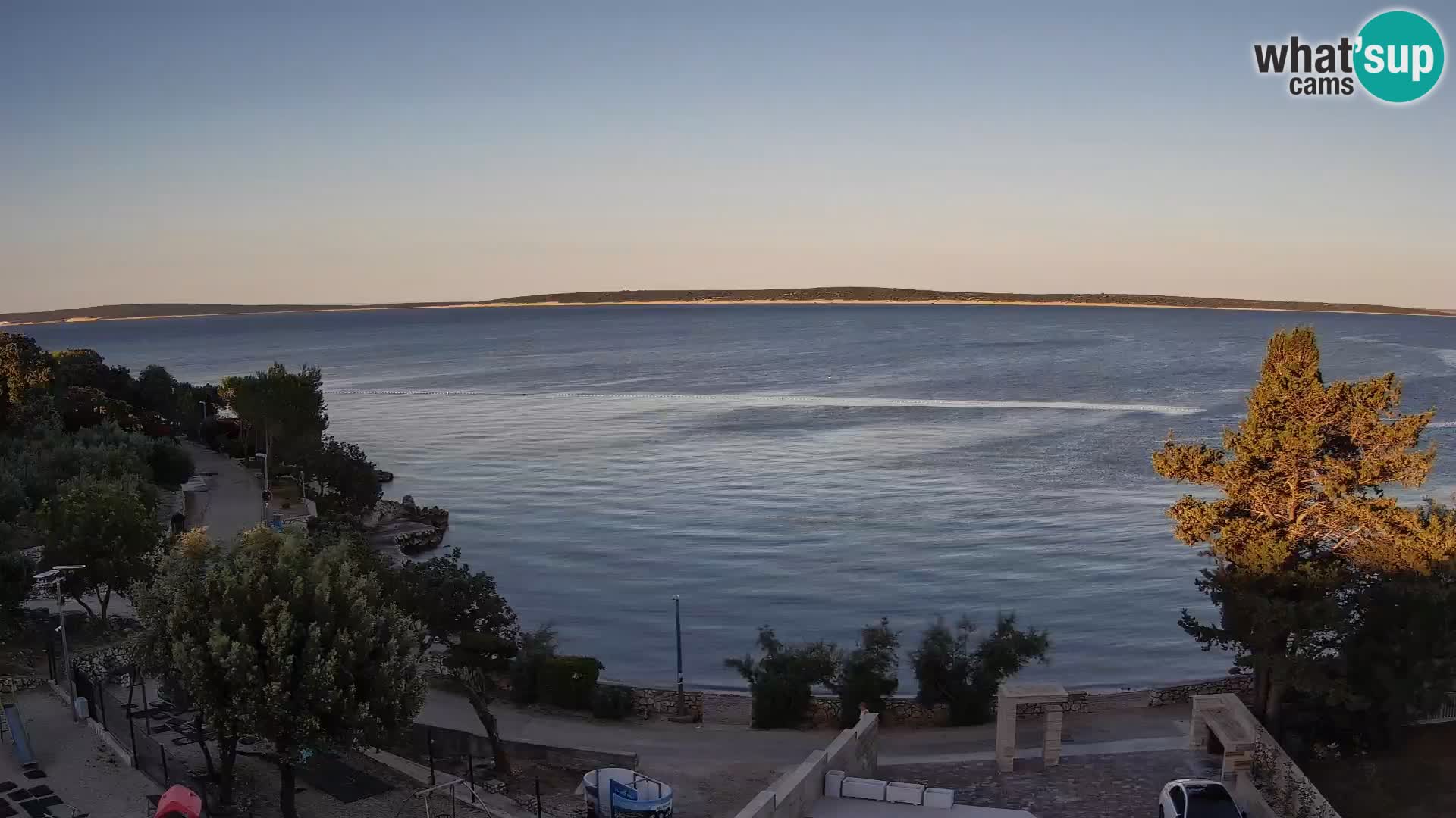 Webcam Strand Male Mandre – Liveblick von der Insel Pag