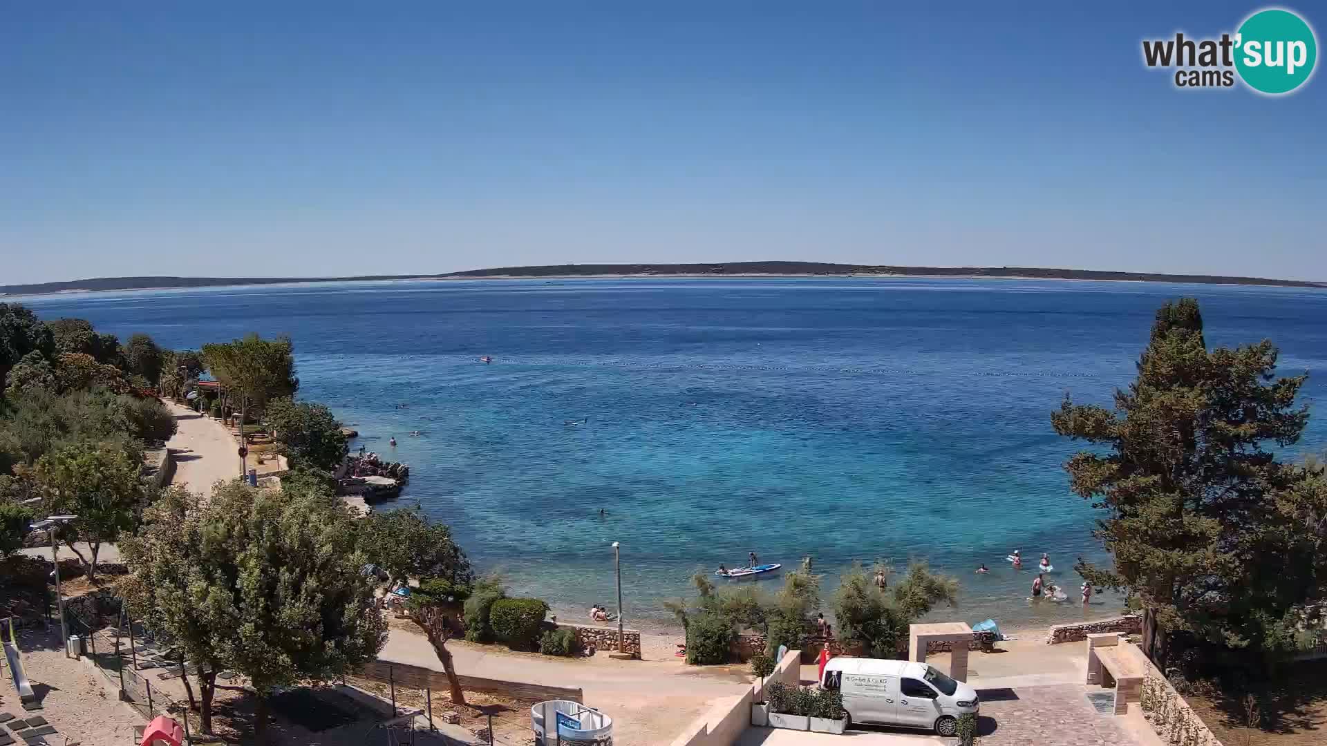 Webcam Playa Male Mandre en directo – Isla de Pag