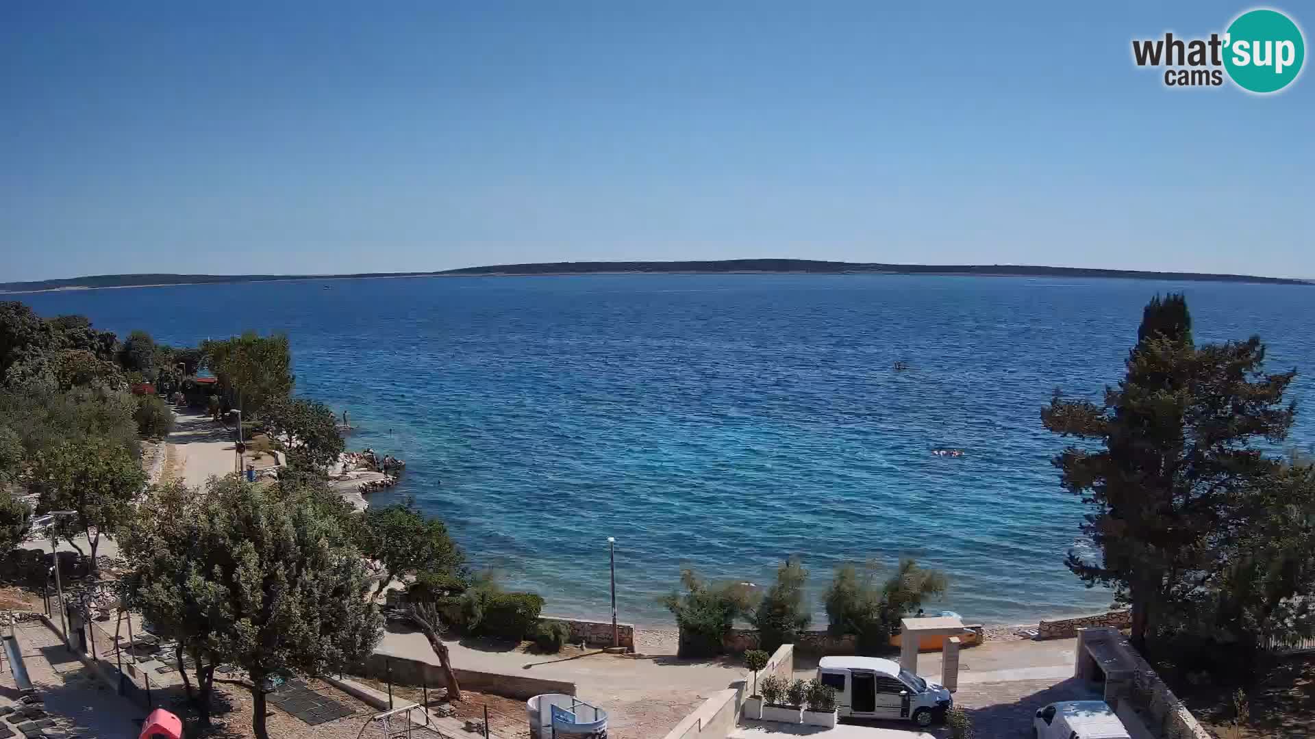 Webcam Plaža Male Mandre – Live View from Pag Island