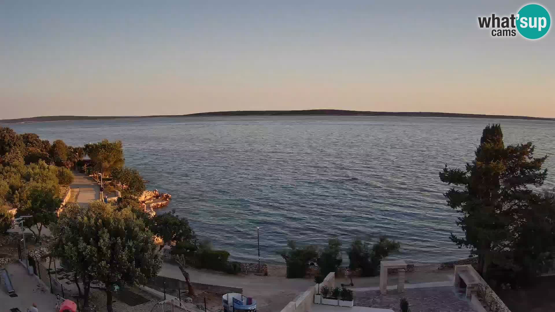 Webcam Plaža Male Mandre – Live View from Pag Island