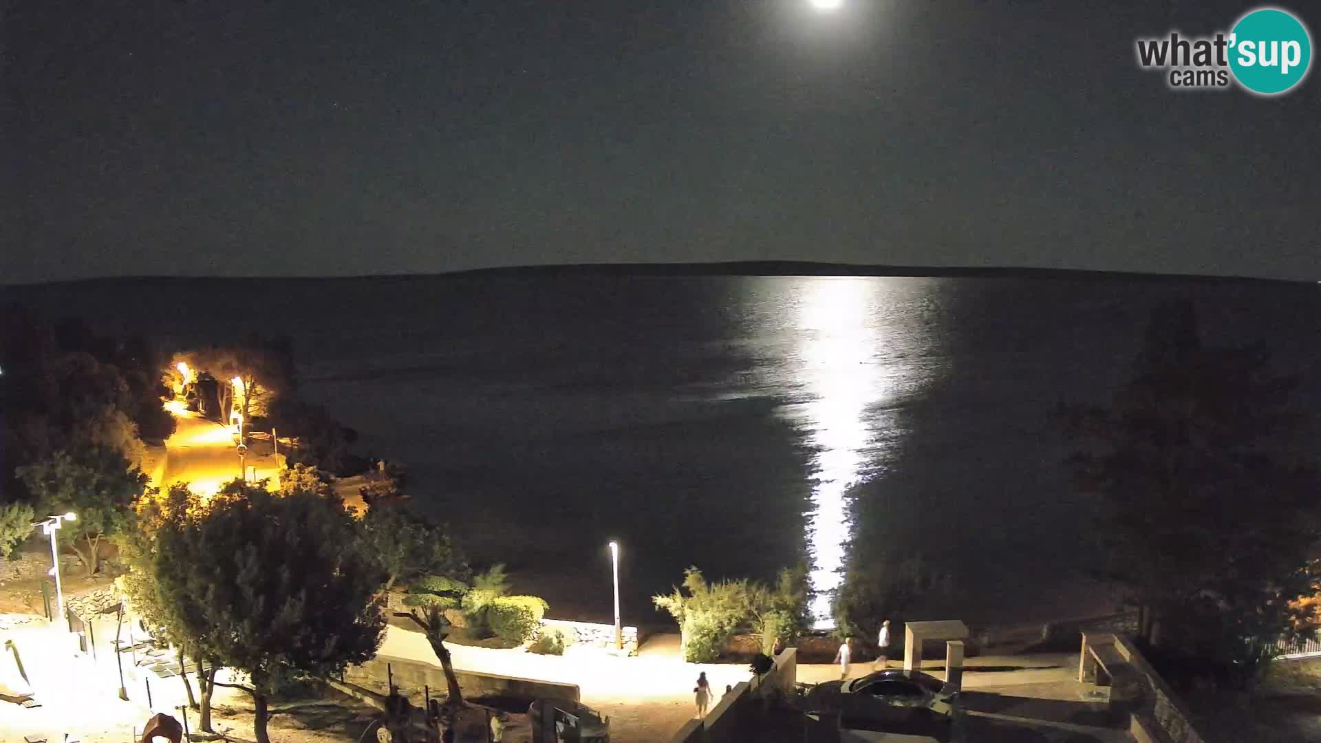 Webcam Plaža Male Mandre – Diretta dalla spiaggia sull’isola di Pag