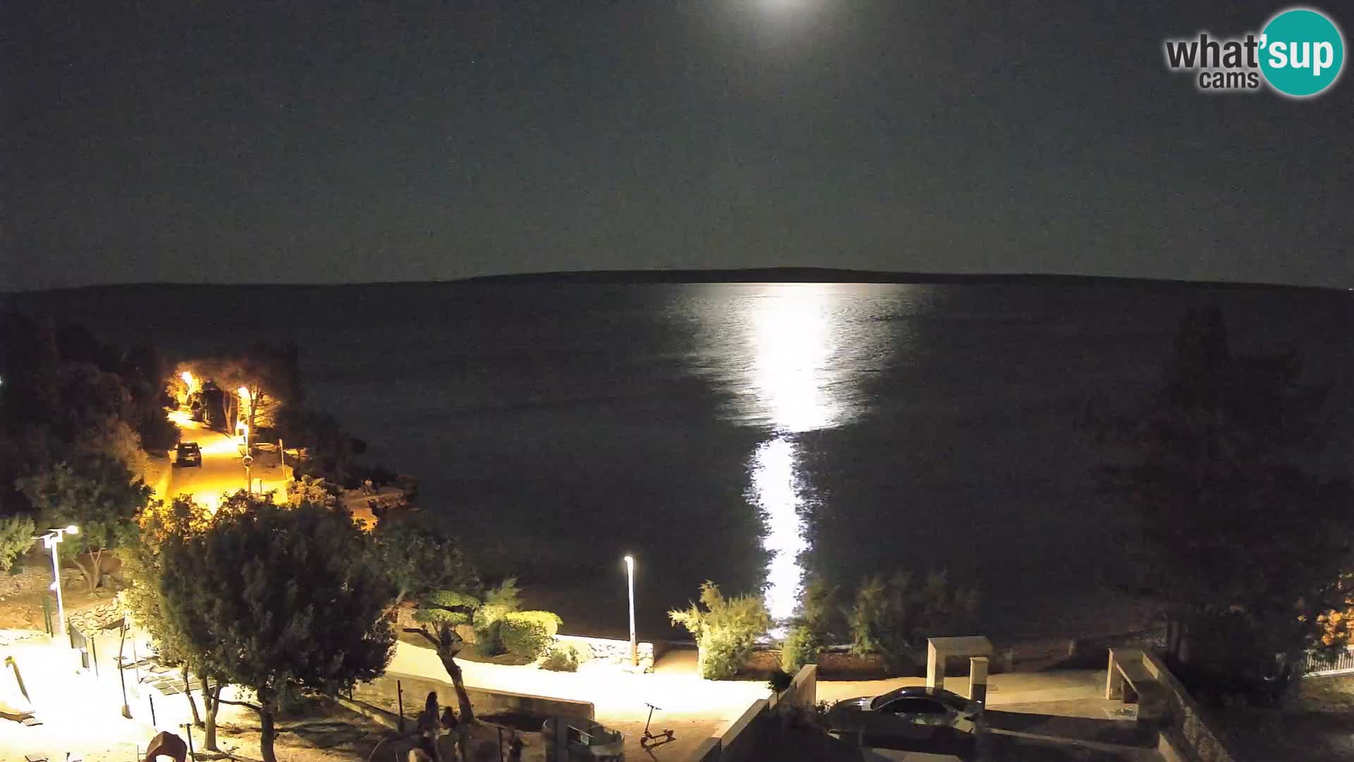 Webcam Plaža Male Mandre – Diretta dalla spiaggia sull’isola di Pag