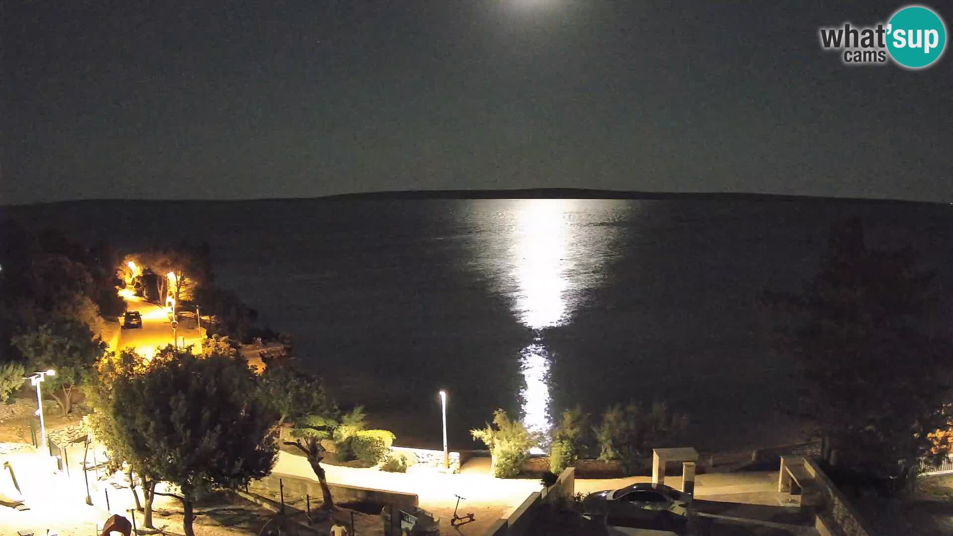 Webcam Plaža Male Mandre – Live View from Pag Island
