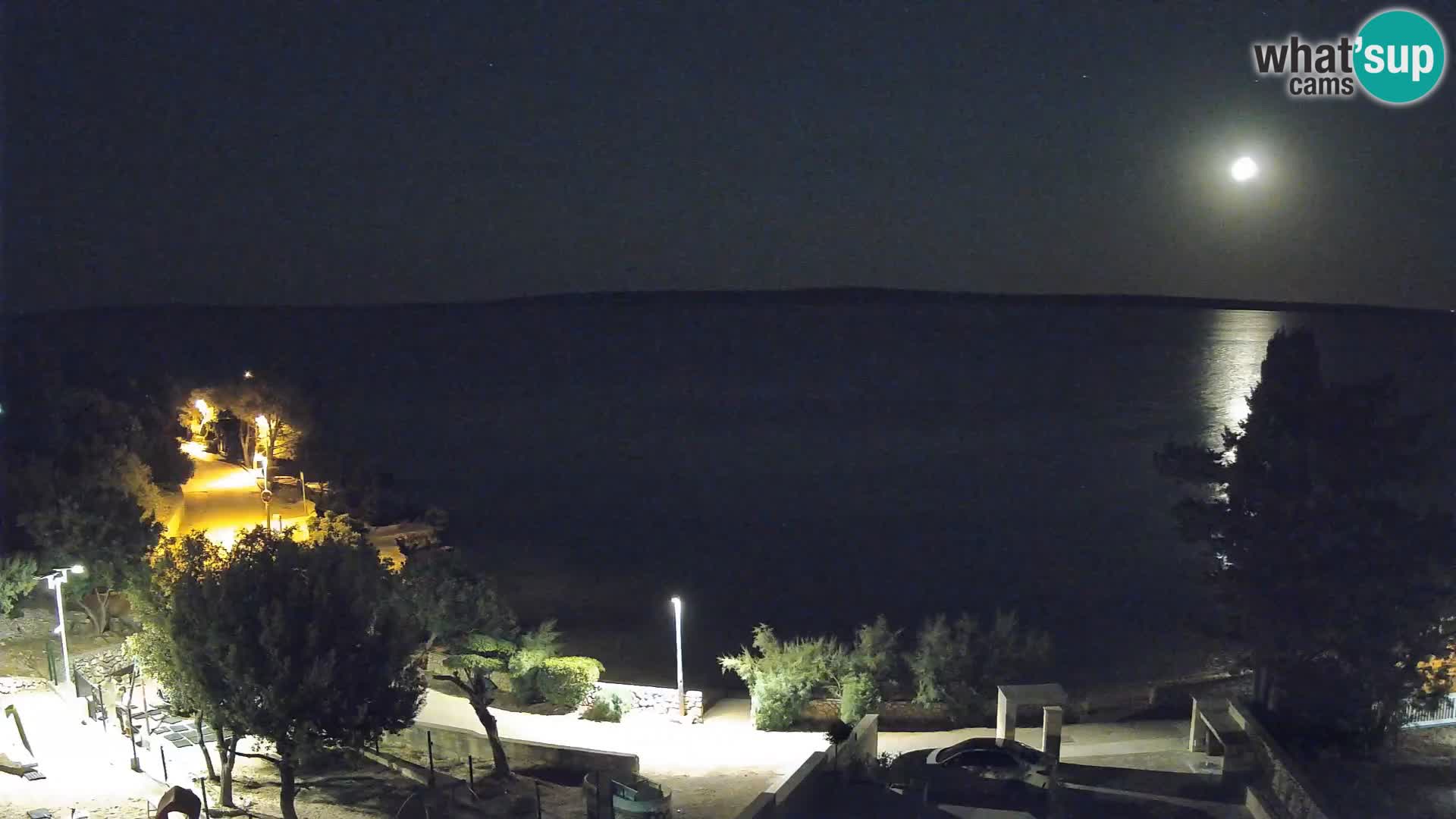 Webcam Plaža Male Mandre – Live View from Pag Island