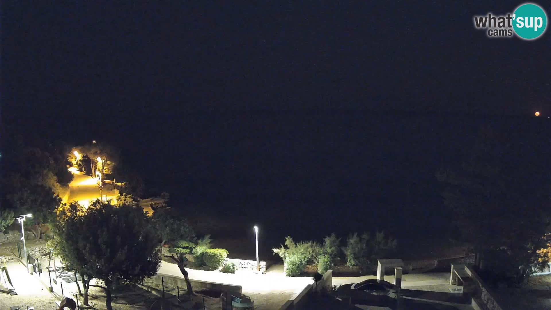 Webcam Strand Male Mandre – Liveblick von der Insel Pag