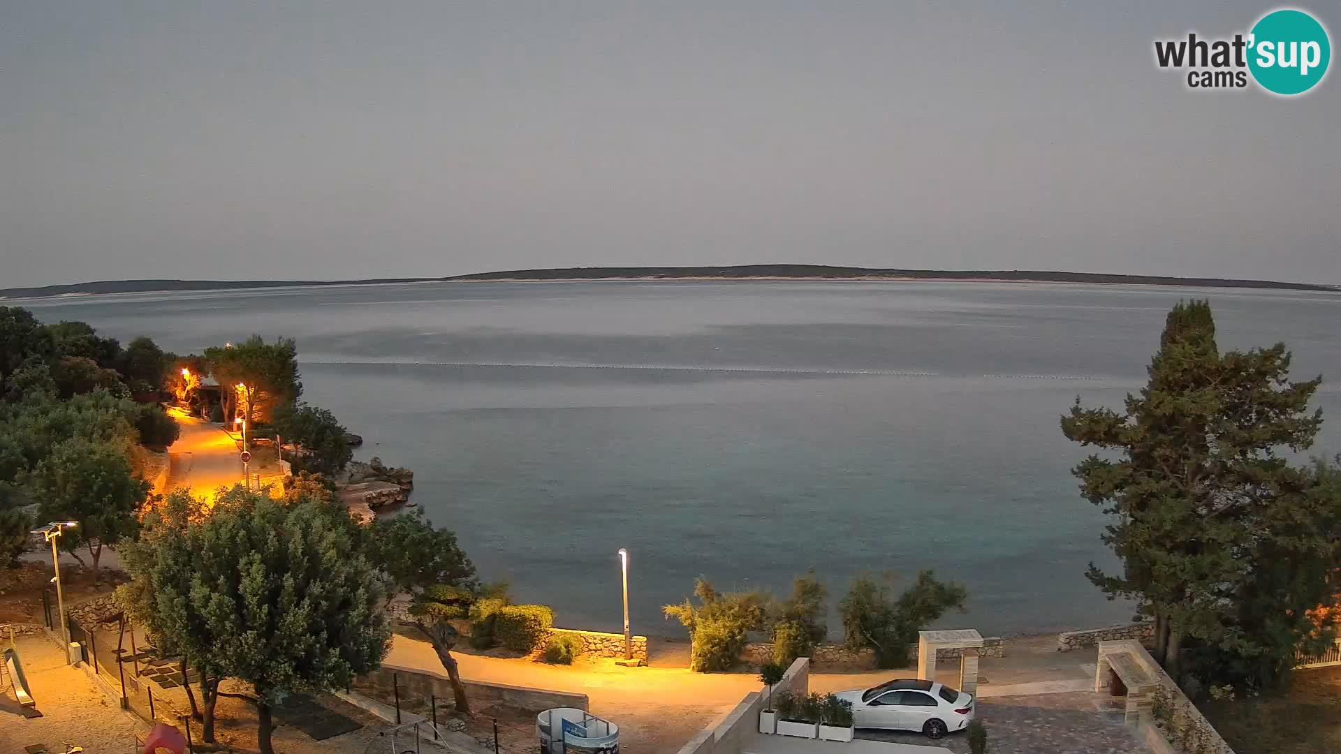 Webcam Plaža Male Mandre – Diretta dalla spiaggia sull’isola di Pag