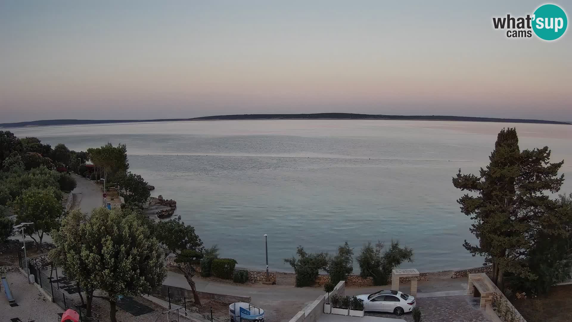 Webcam Strand Male Mandre – Liveblick von der Insel Pag
