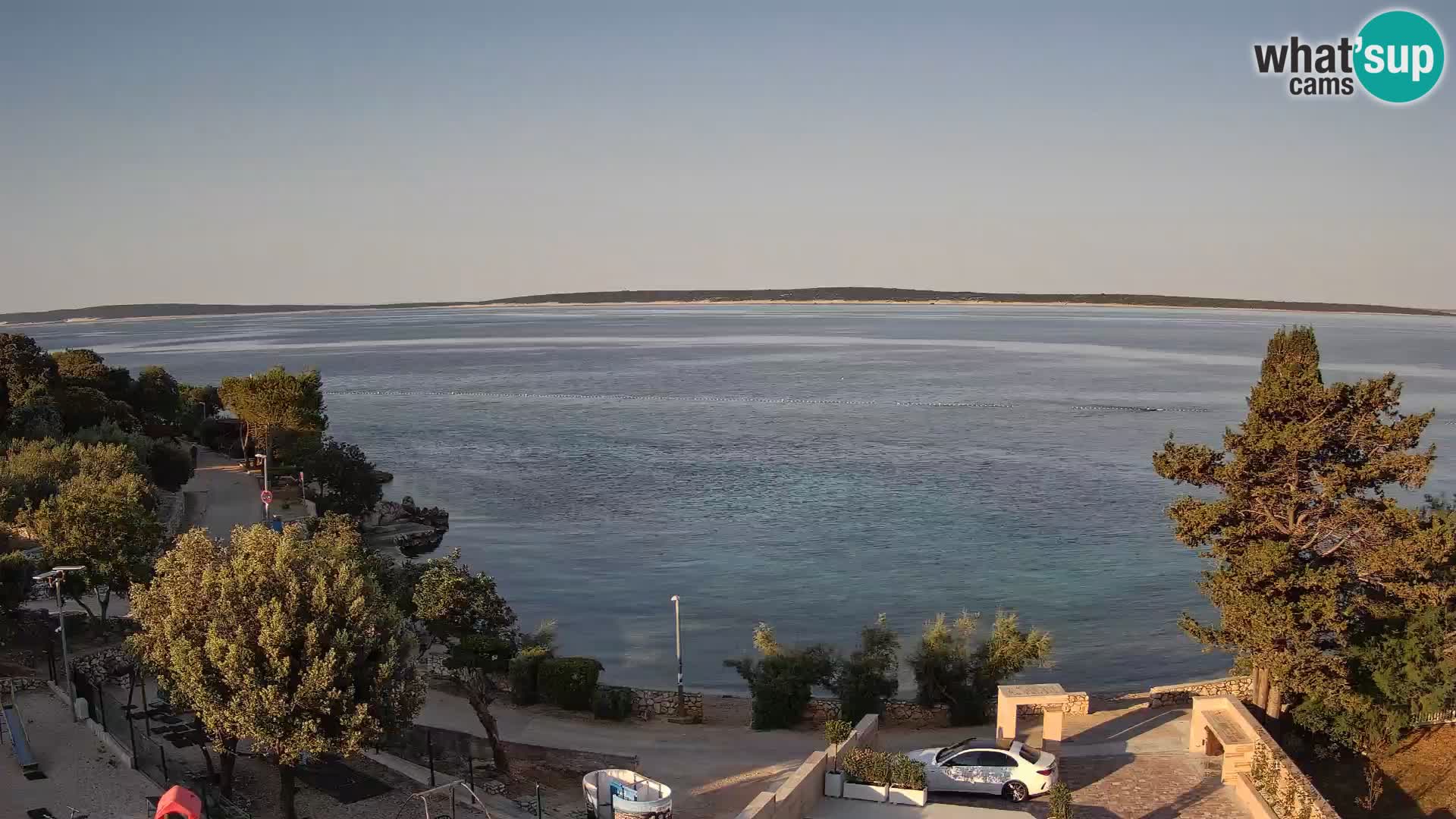 Webcam Strand Male Mandre – Liveblick von der Insel Pag