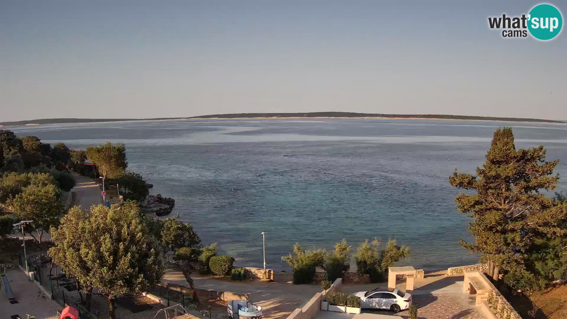Webcam Plaža Male Mandre – Live View from Pag Island
