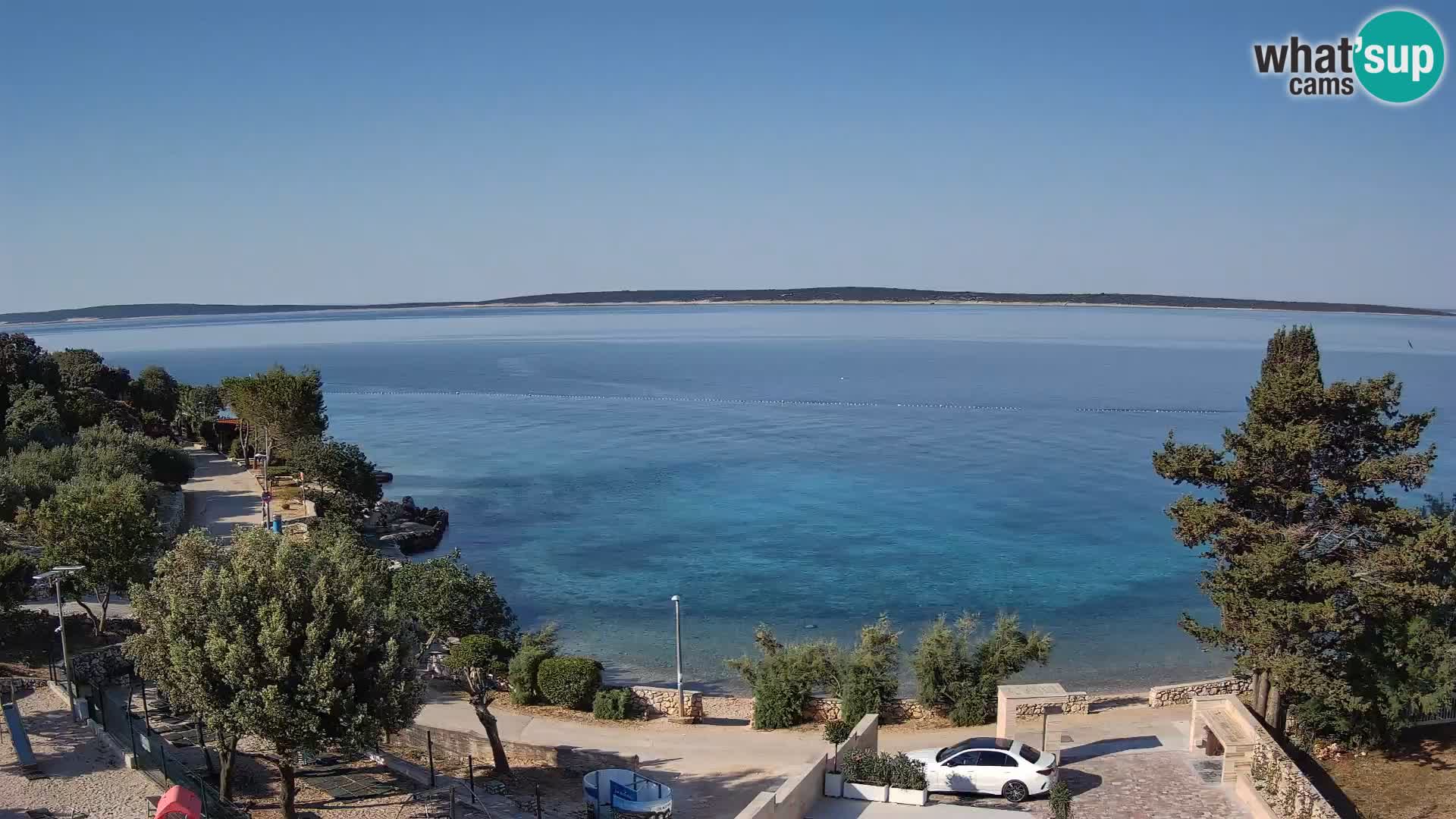 Webcam Plaža Male Mandre – Live View from Pag Island